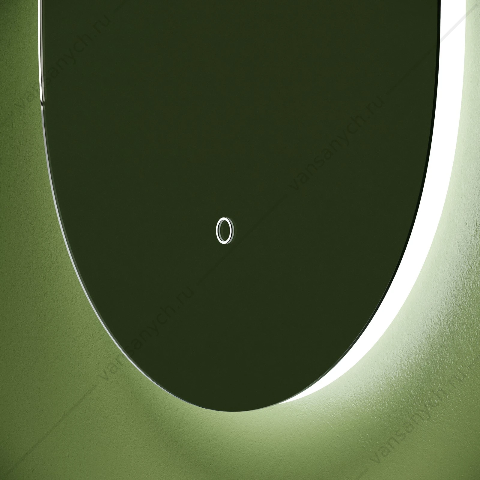 Зеркало 55 овальное SANCOS Oval 55х90 с подсветкой, сенсор, OV55C