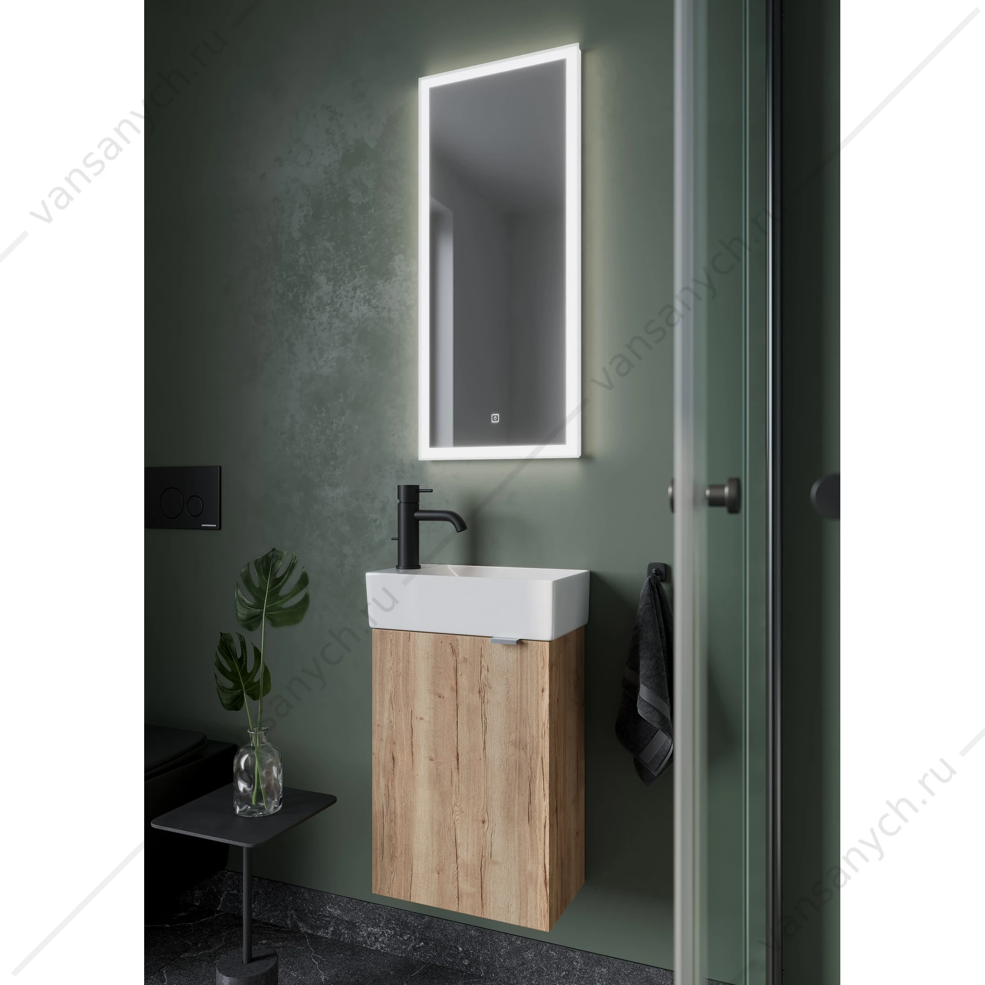 Зеркало 35 SANCOS Polo 35х80 с подсветкой, сенсор, PL35