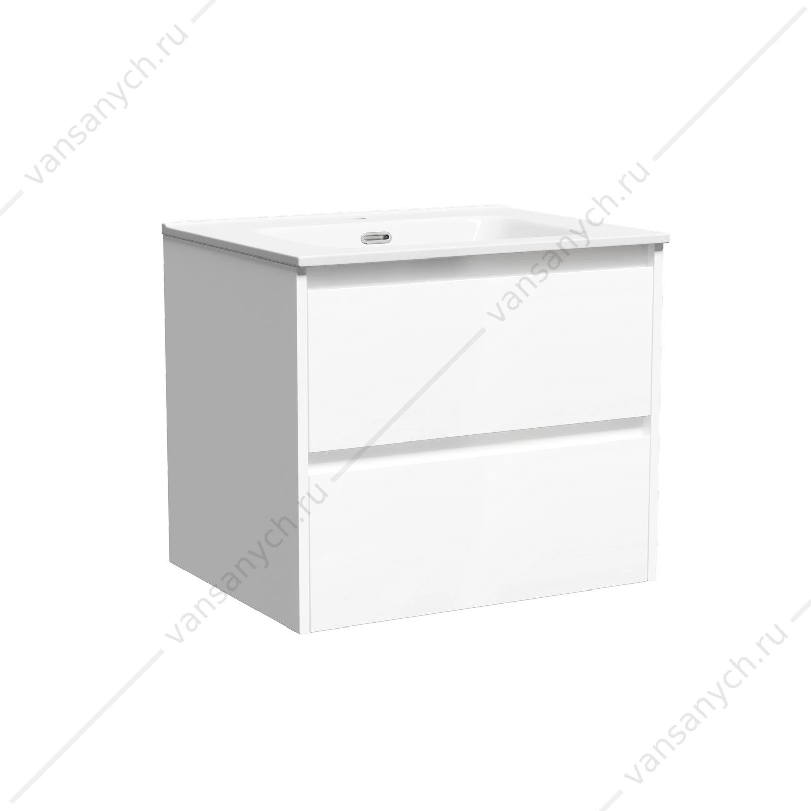 Тумба под раковину 60 подвесная SANCOS Libra 59х50 Белый LB60W