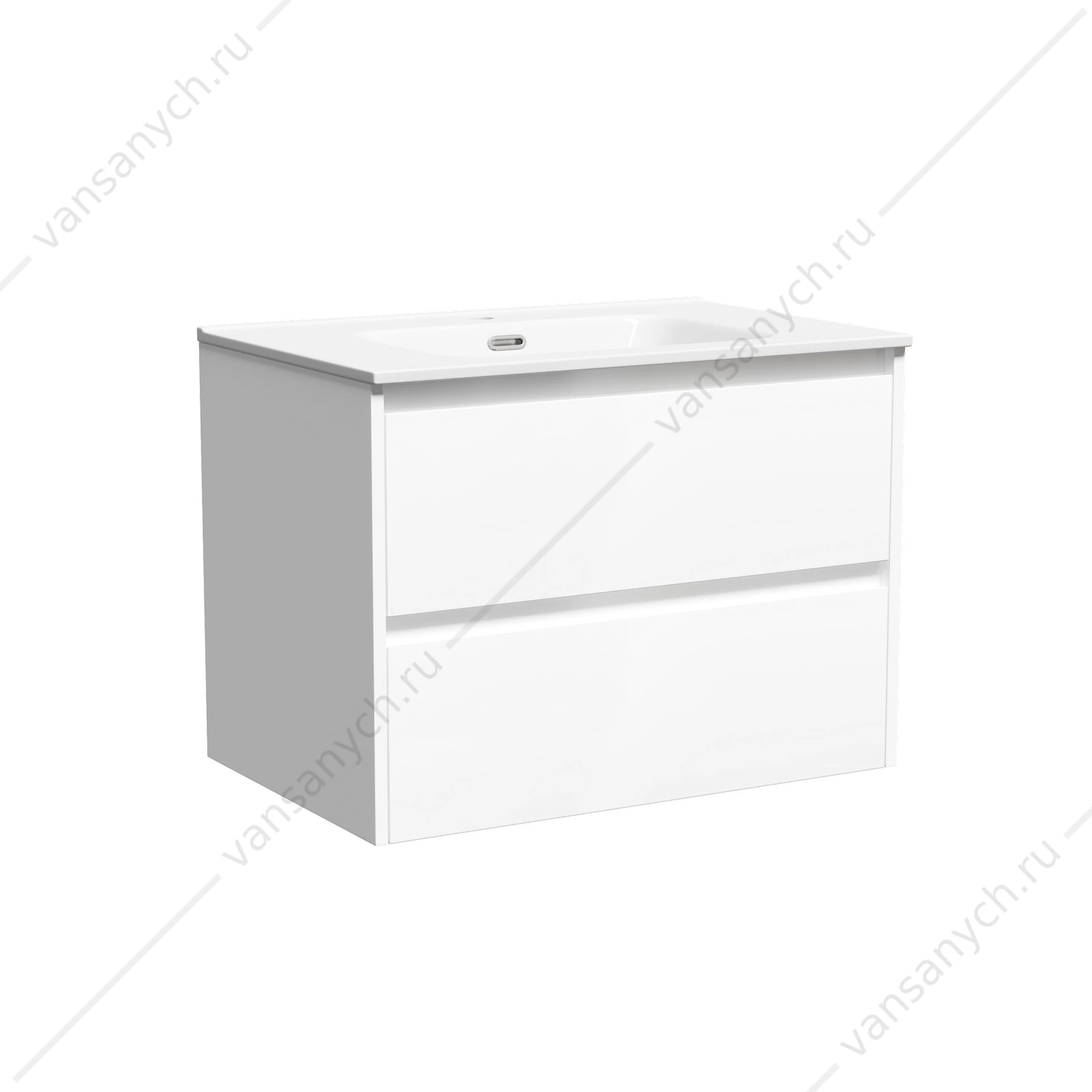 Тумба под раковину 70 подвесная SANCOS Libra 69х50 Белый LB70W