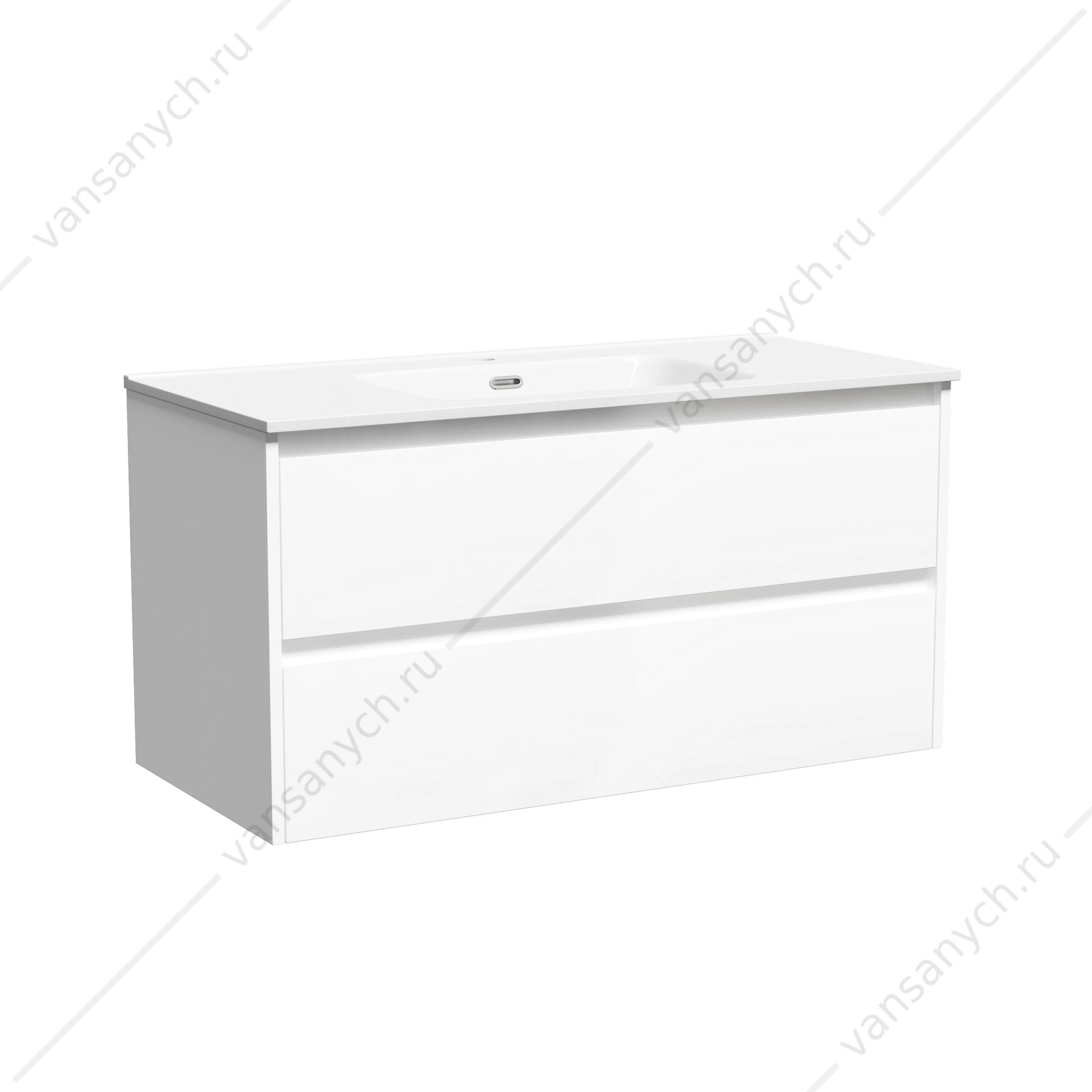 Тумба под раковину 100 подвесная SANCOS Libra 99х50 Белый LB100W