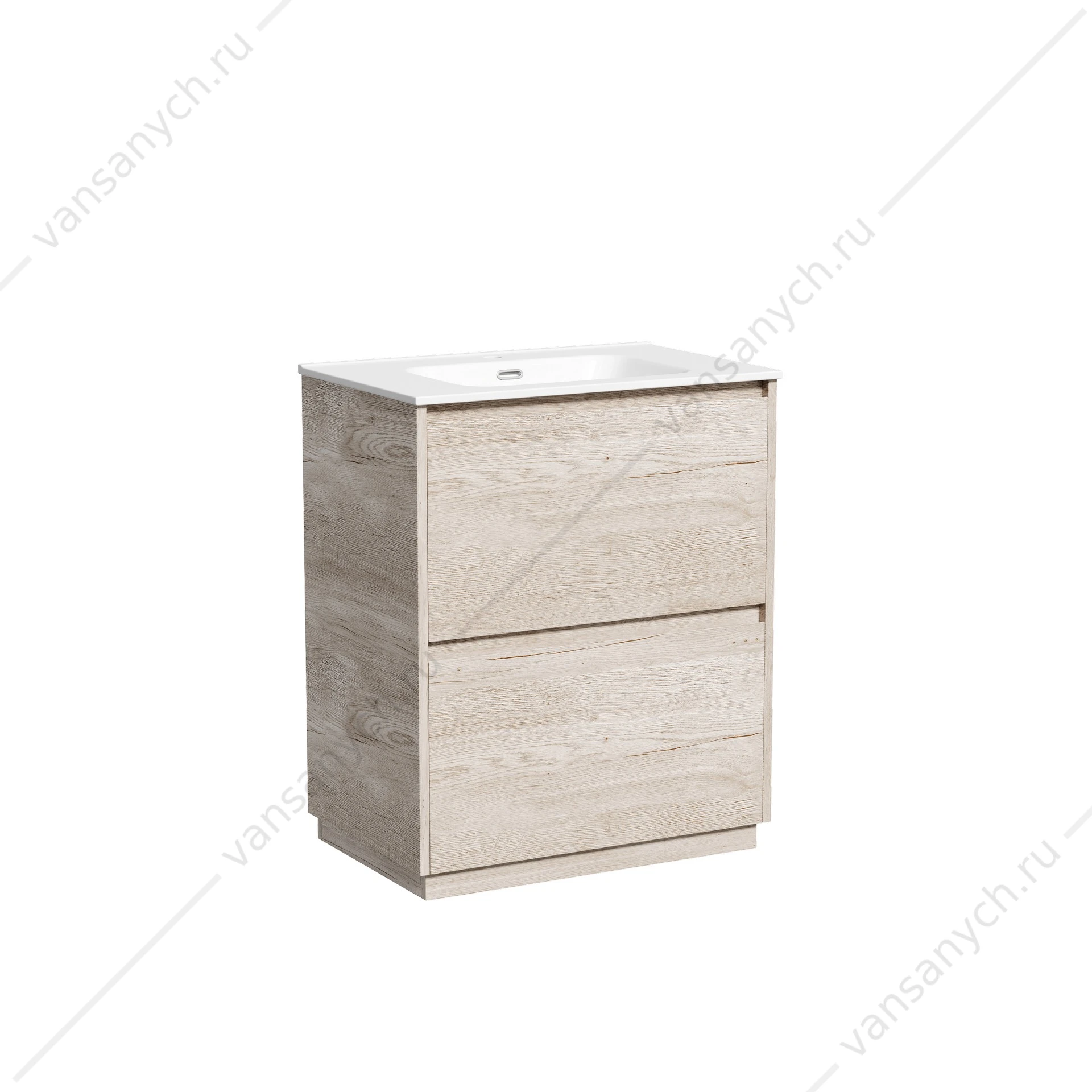Тумба под раковину 70 напольная SANCOS Libra Floor 69х84 Дуб галифакс натуральный LB70FEG
