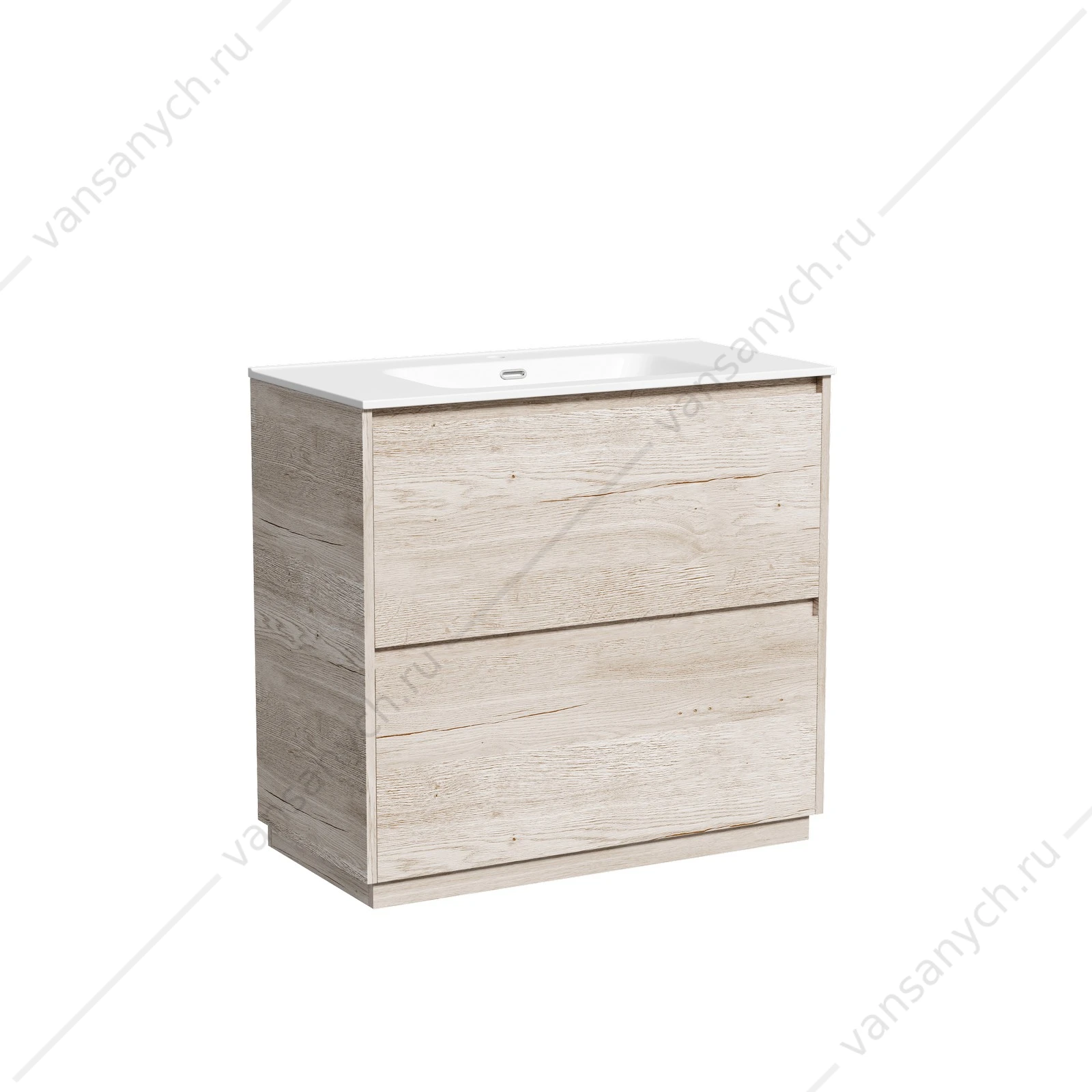 Тумба под раковину 90 напольная SANCOS Libra Floor 89х84 Дуб галифакс натуральный LB90FEG