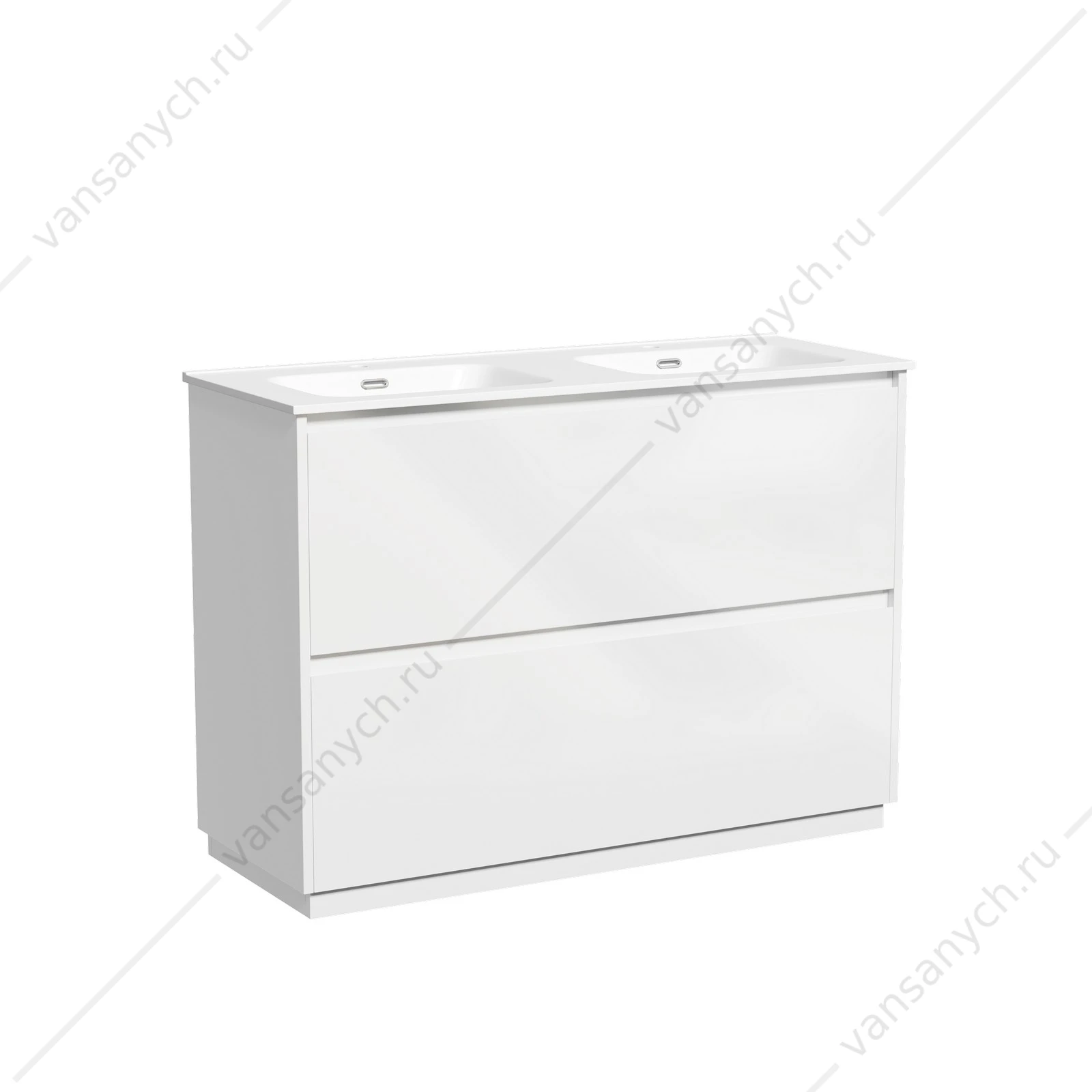 Тумба под раковину 120 напольная SANCOS Libra Floor 119х84 Белый LB120F-2W