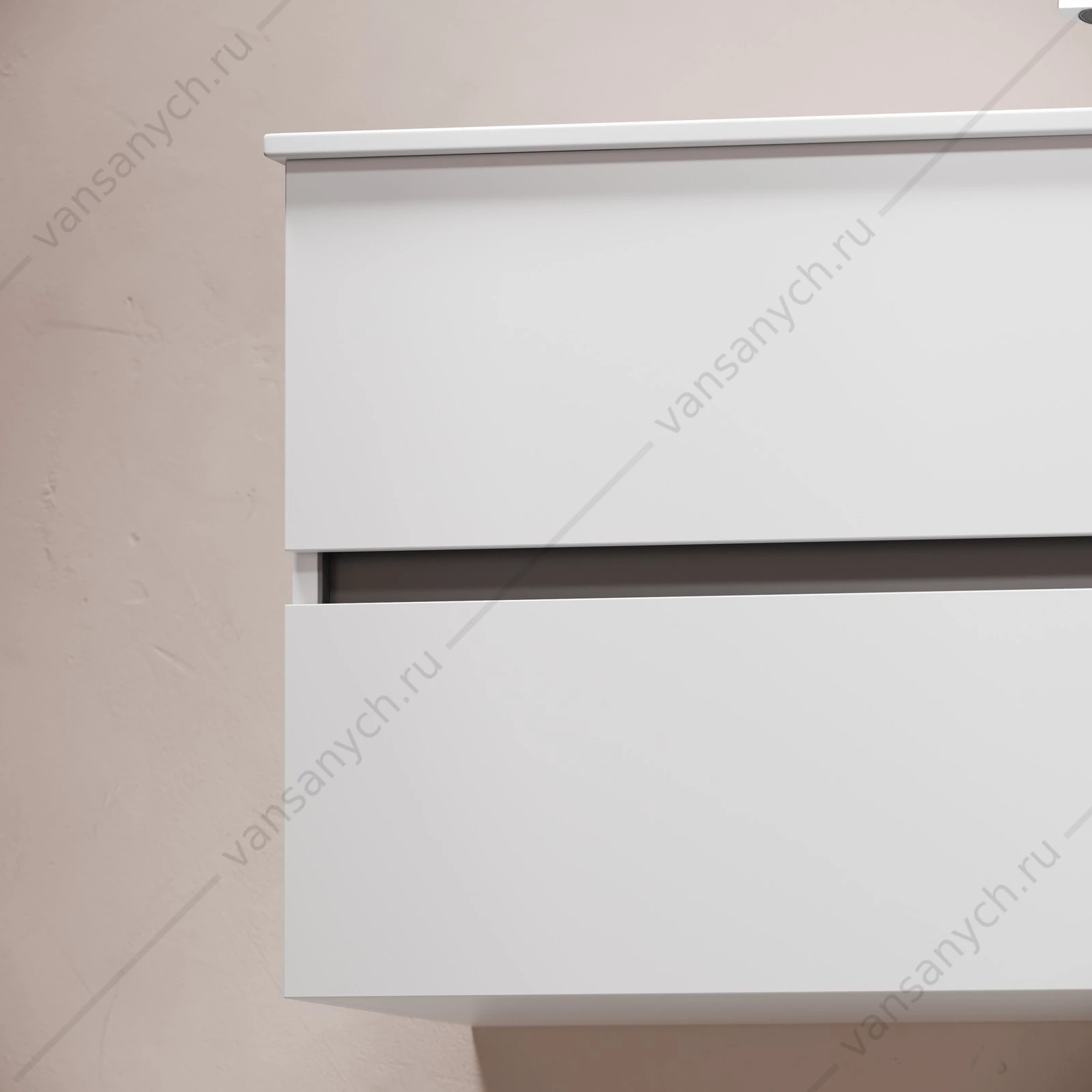 Тумба под раковину 90 подвесная SANCOS Urban 89х55 Белый UR90W
