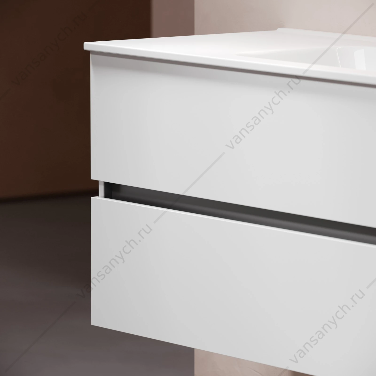 Тумба под раковину 120 подвесная SANCOS Urban 119х55 Белый UR120-1W