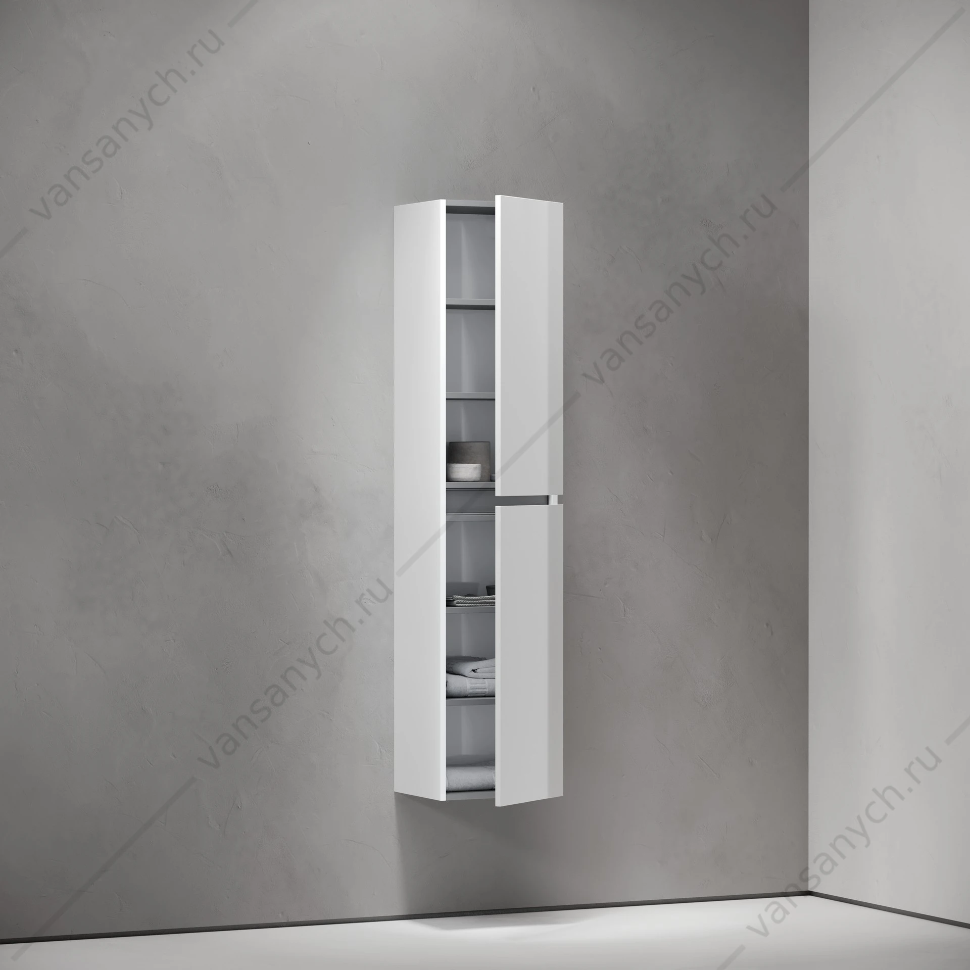 Пенал подвесной 35 SANCOS Urban 35х160 Белый L/R PUR35W