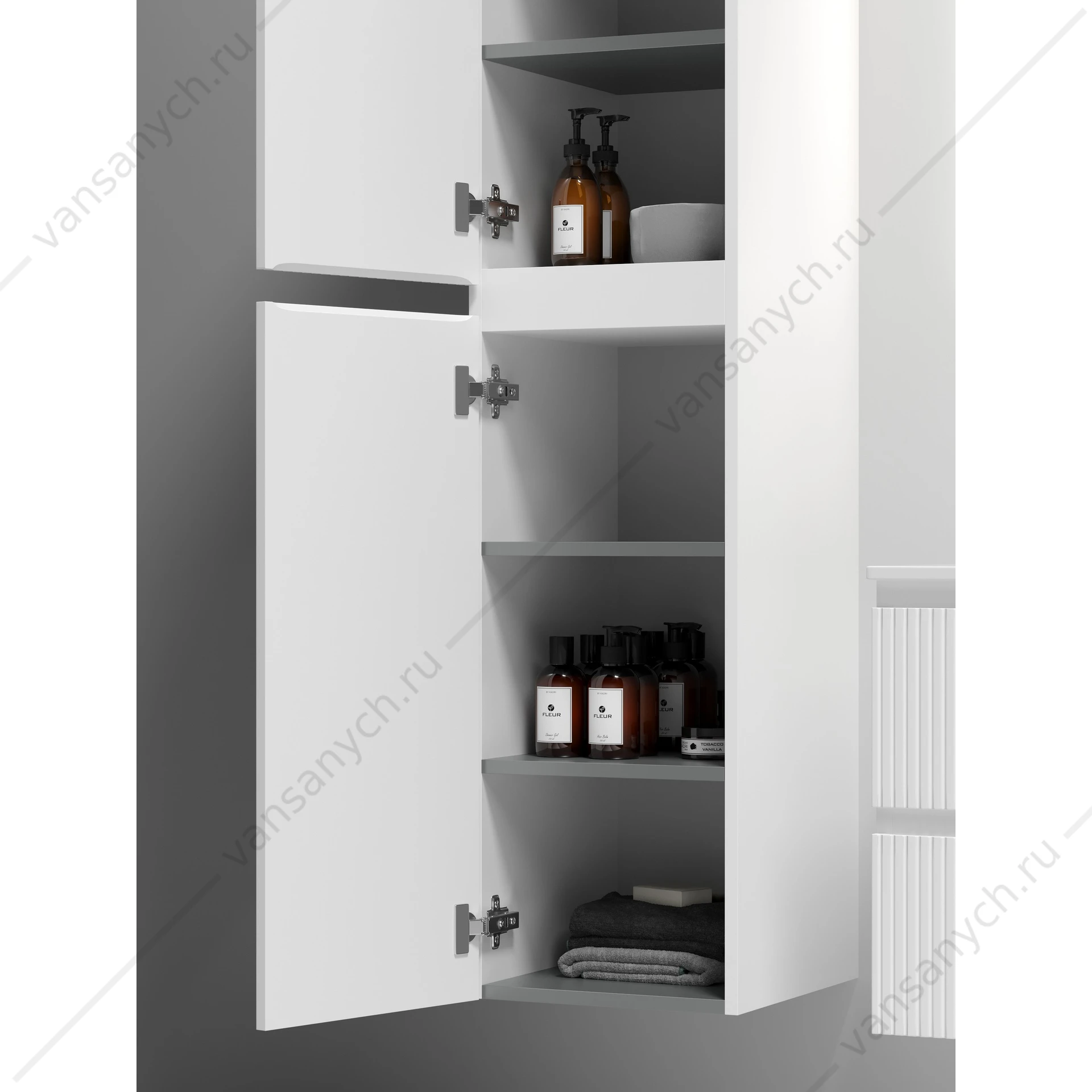 Пенал подвесной 35 SANCOS SNOB T 35х165 Bianco L/R PSNT35W