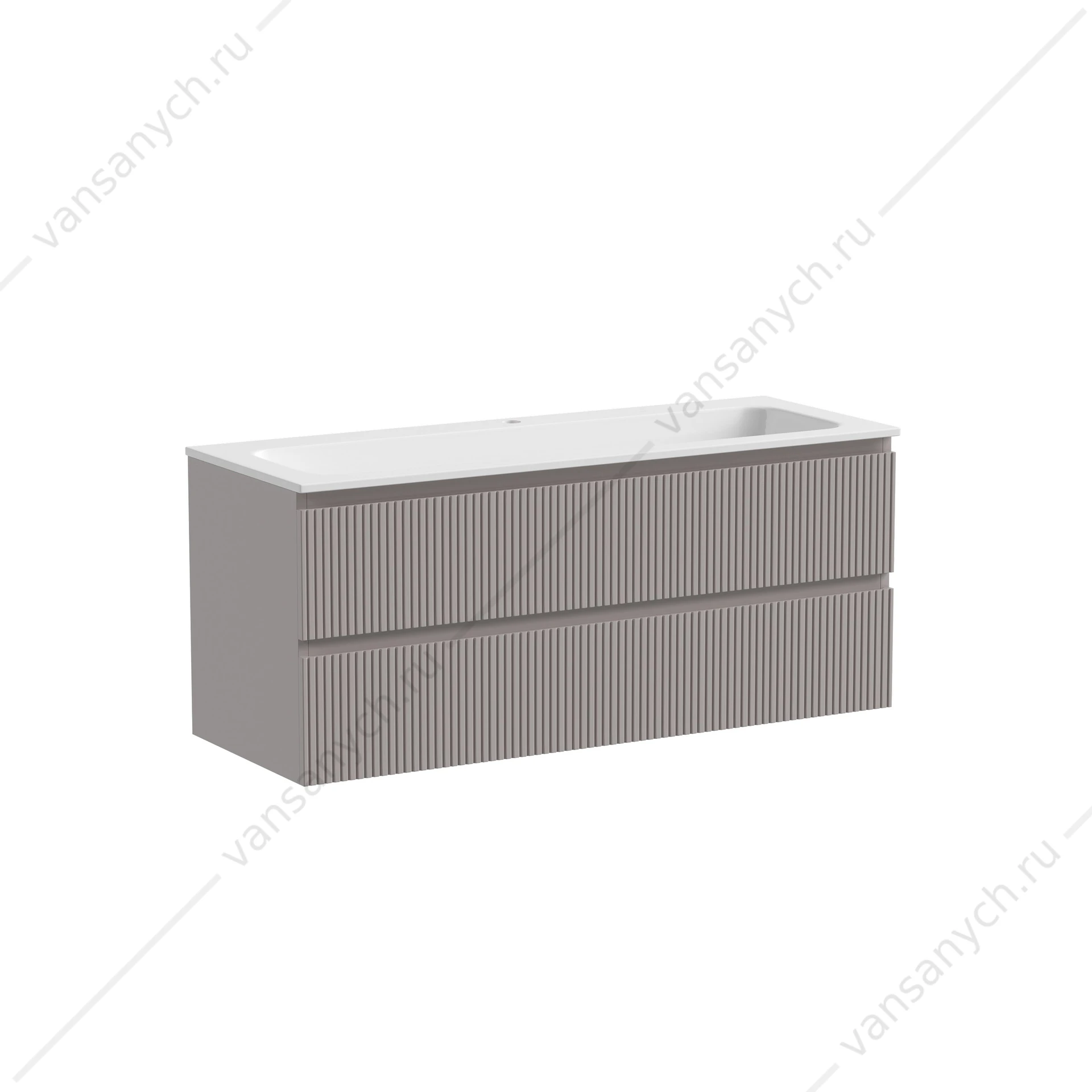 Тумба под раковину 120 подвесная SANCOS SNOB T 119,5х50 Doha Soft SNT120SM