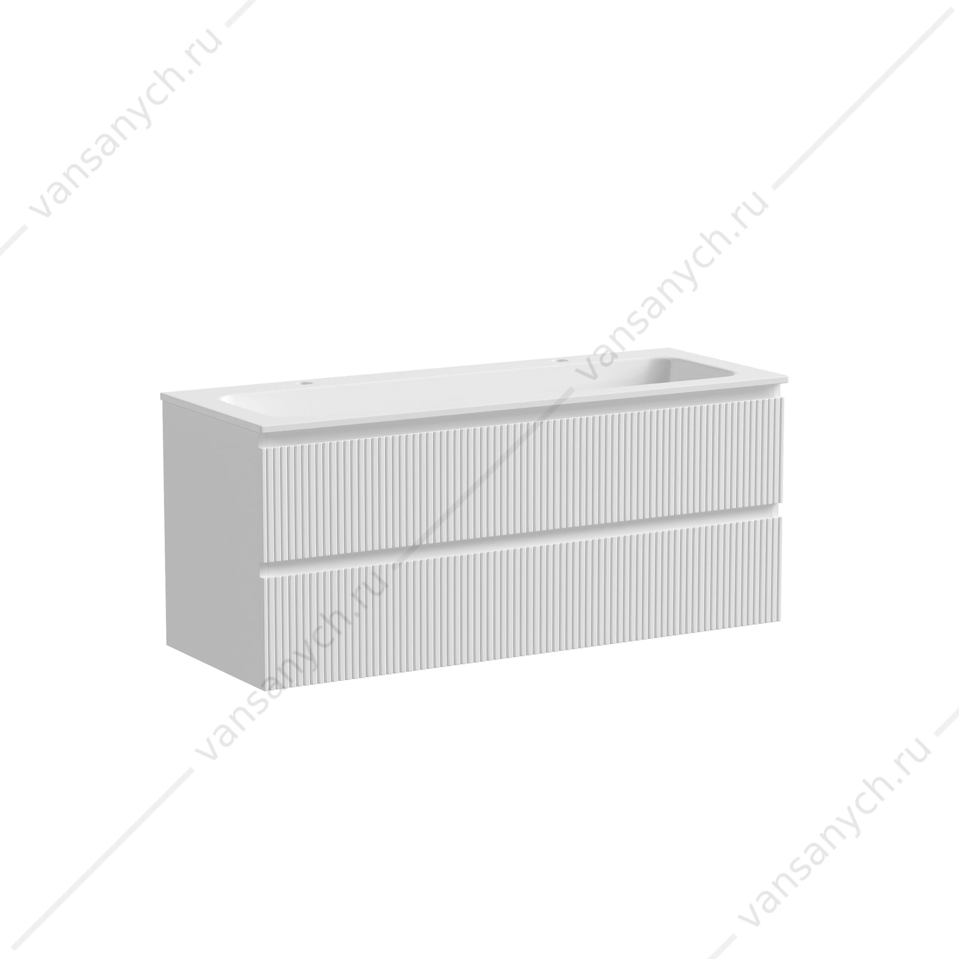 Тумба под раковину 120 подвесная SANCOS SNOB T 119,5х50 Bianco SNT120W