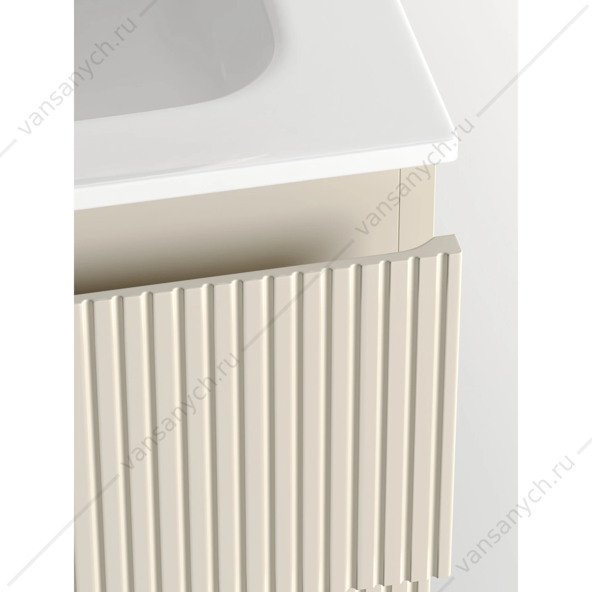 Тумба под раковину 80 подвесная SANCOS SNOB T 79х50 Beige Soft SNT80CE