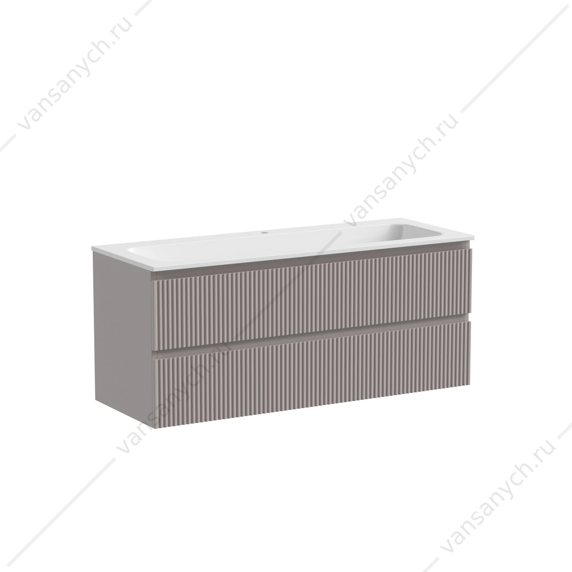Тумба под раковину 120 подвесная SANCOS SNOB R 119,5х50 Doha Soft SNR120SM