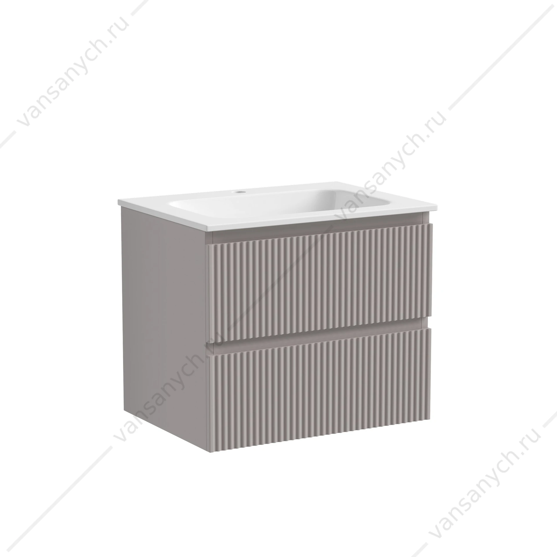 Тумба под раковину 60 подвесная SANCOS SNOB R 59х50 Doha Soft SNR60SM