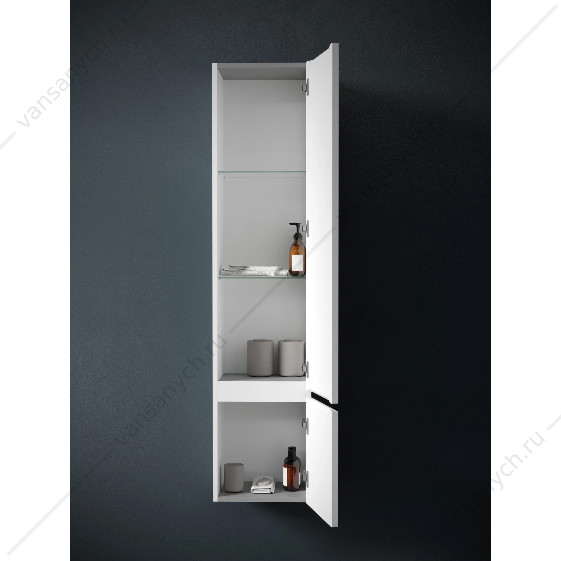 Пенал подвесной 35 SANCOS Very 35х160 Bianco R PVR35RW
