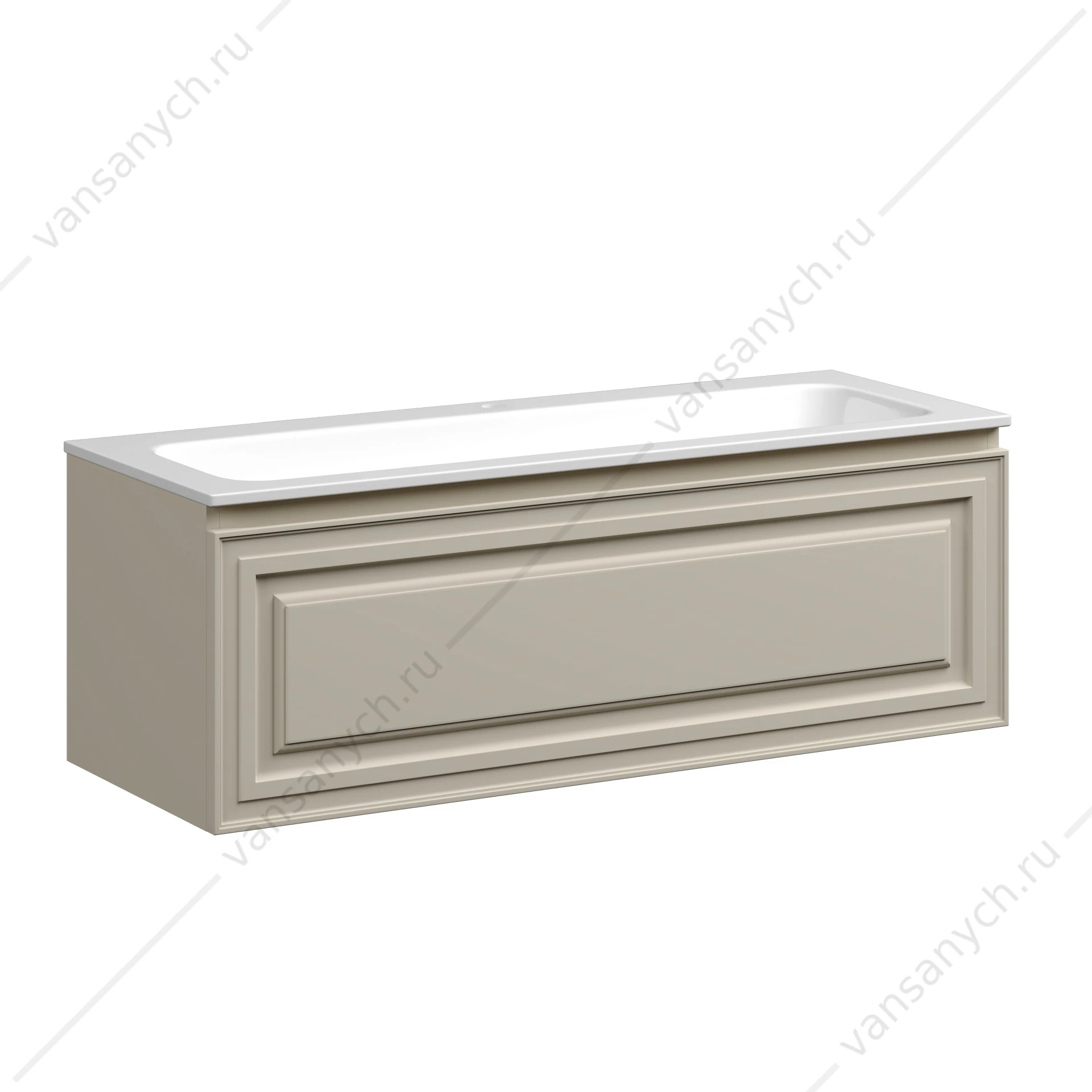 Тумба под раковину 120 подвесная SANCOS Very 119,5х40, 6 Beige Soft VR120CE