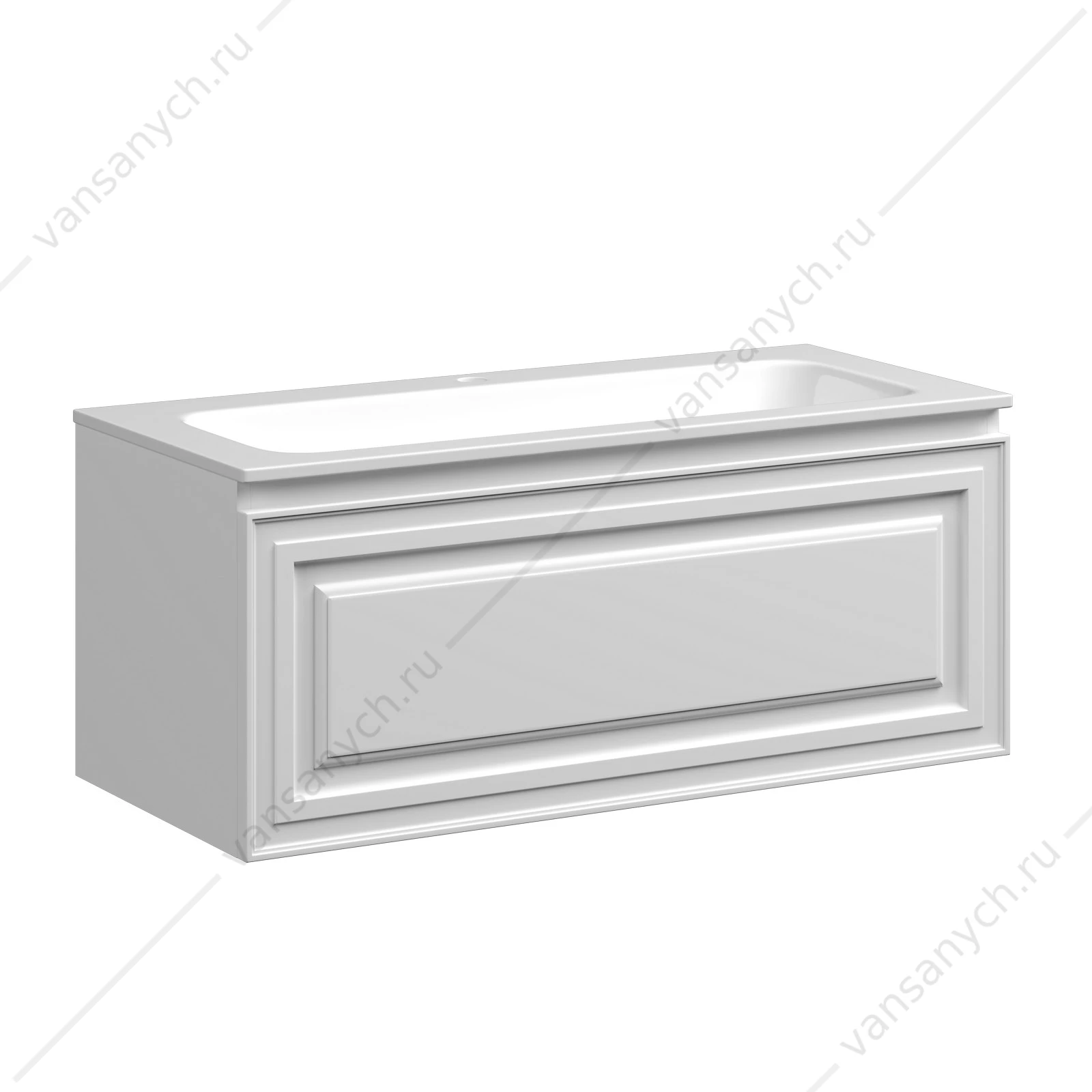Тумба под раковину 100 подвесная SANCOS Very 99,5х40, 6 Bianco VR100W