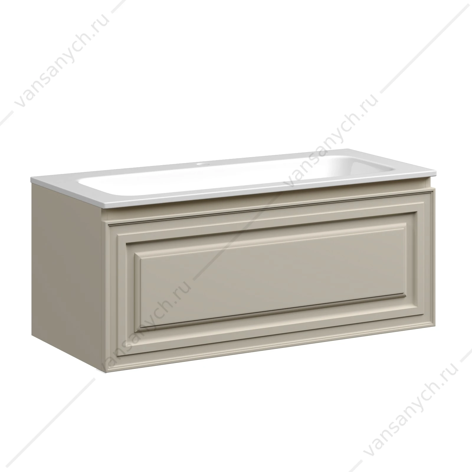 Тумба под раковину 100 подвесная SANCOS Very 99,5х40, 6 Beige Soft VR100CE