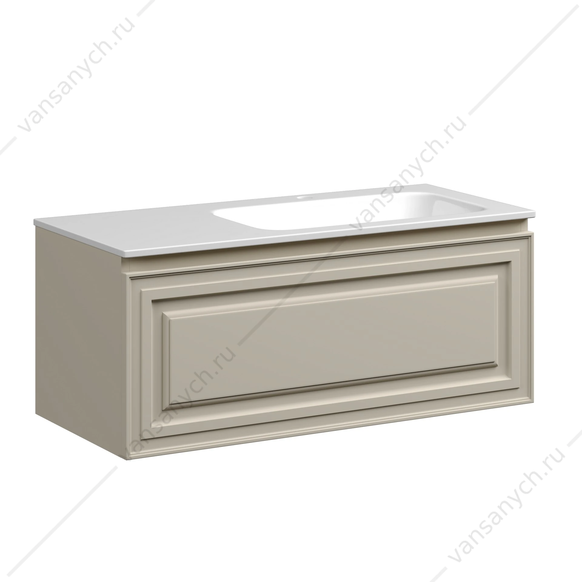 Тумба под раковину 100 подвесная SANCOS Very 99,5х40, 6 Beige Soft VR100RCE