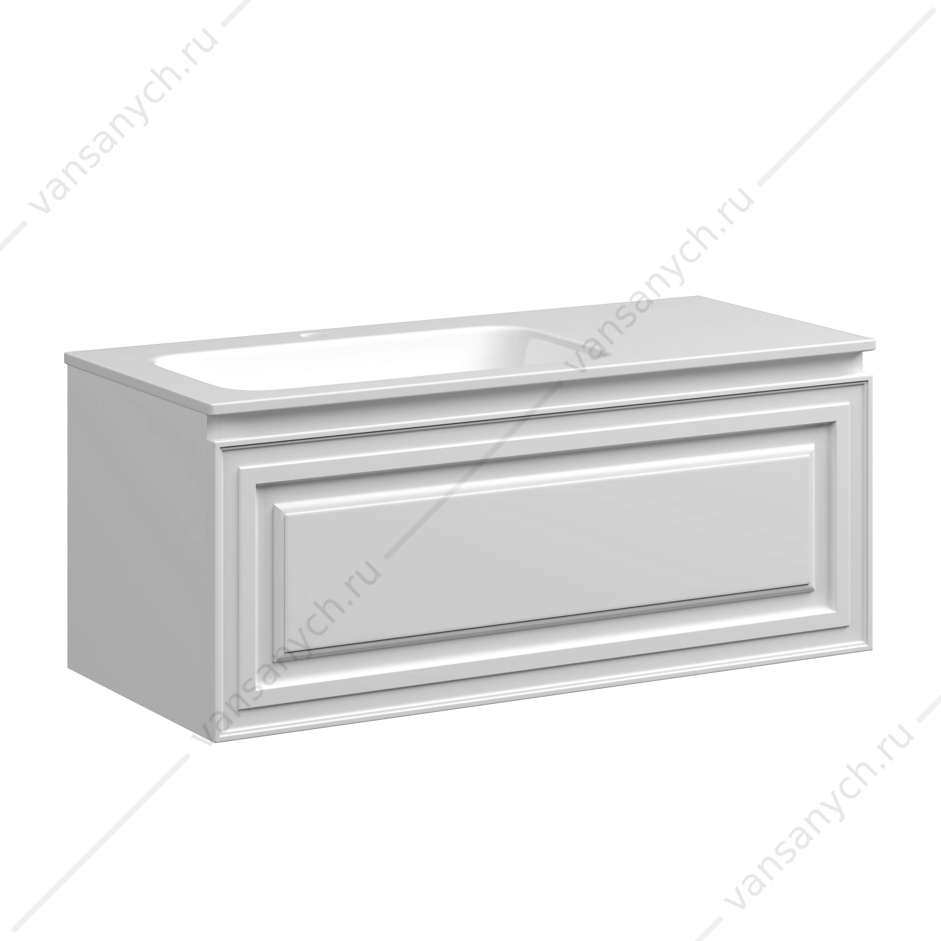 Тумба под раковину 100 подвесная SANCOS Very 99,5х40, 6 Bianco VR100LW