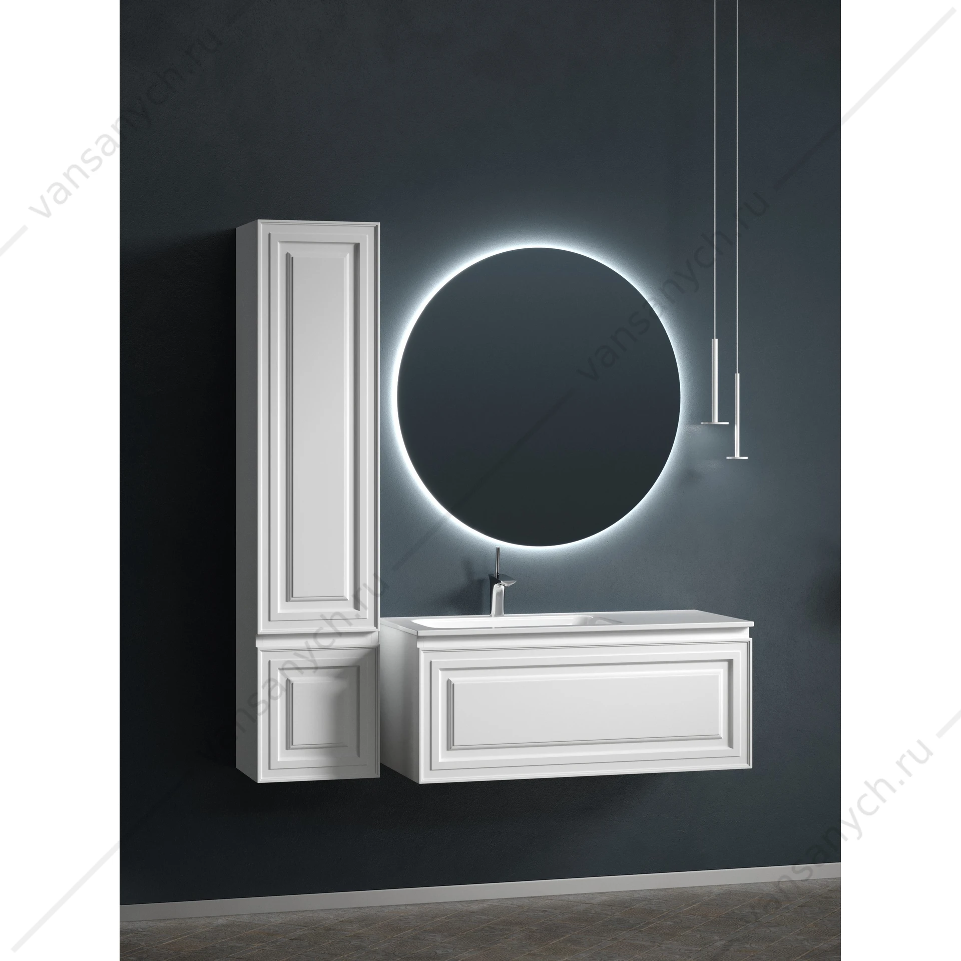 Тумба под раковину 100 подвесная SANCOS Very 99,5х40, 6 Bianco VR100LW