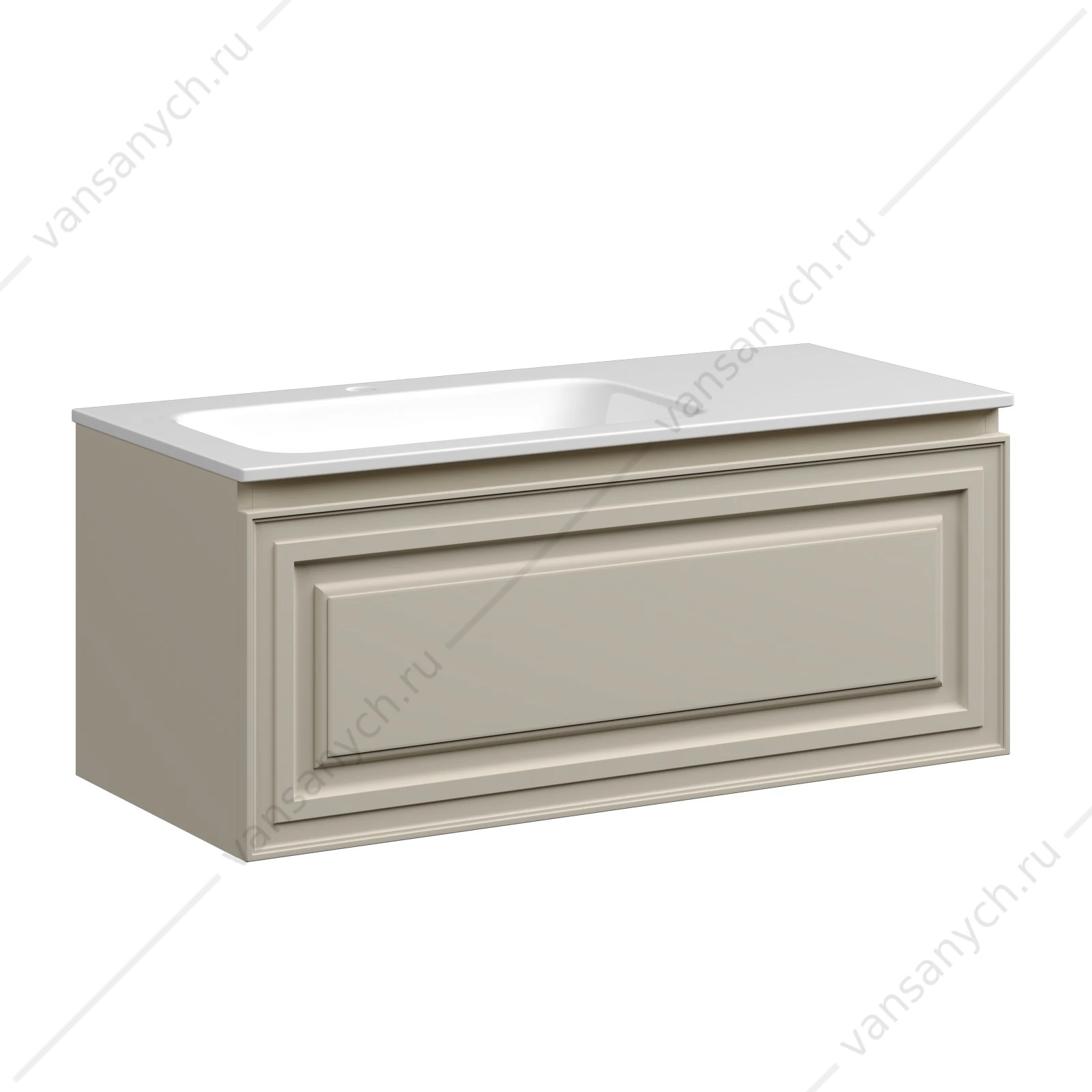 Тумба под раковину 100 подвесная SANCOS Very 99,5х40, 6 Beige Soft VR100LCE