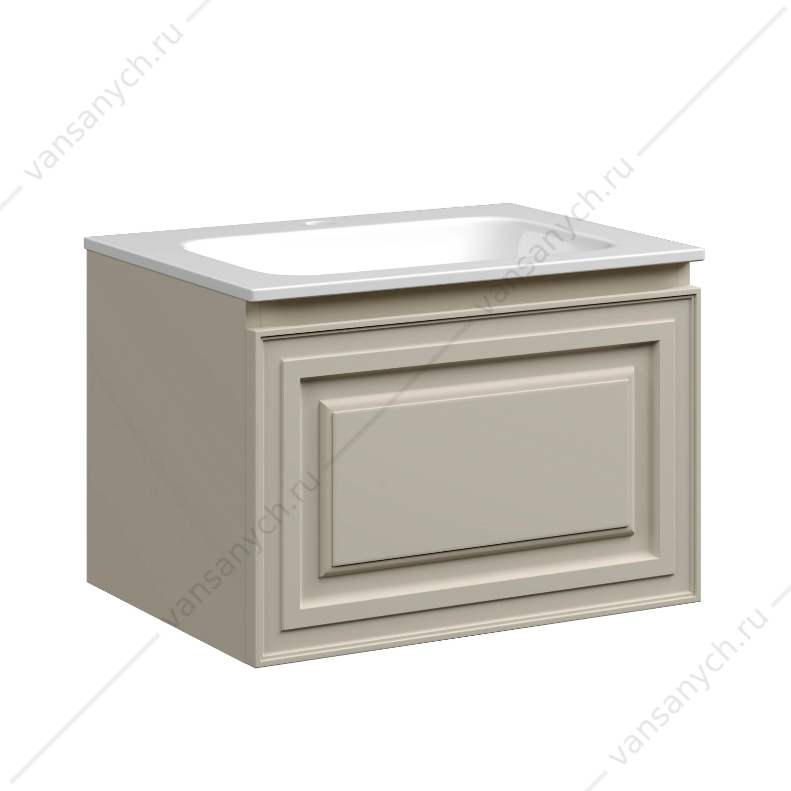 Тумба под раковину 60 подвесная SANCOS Very 59х40, 6 Beige Soft VR60CE