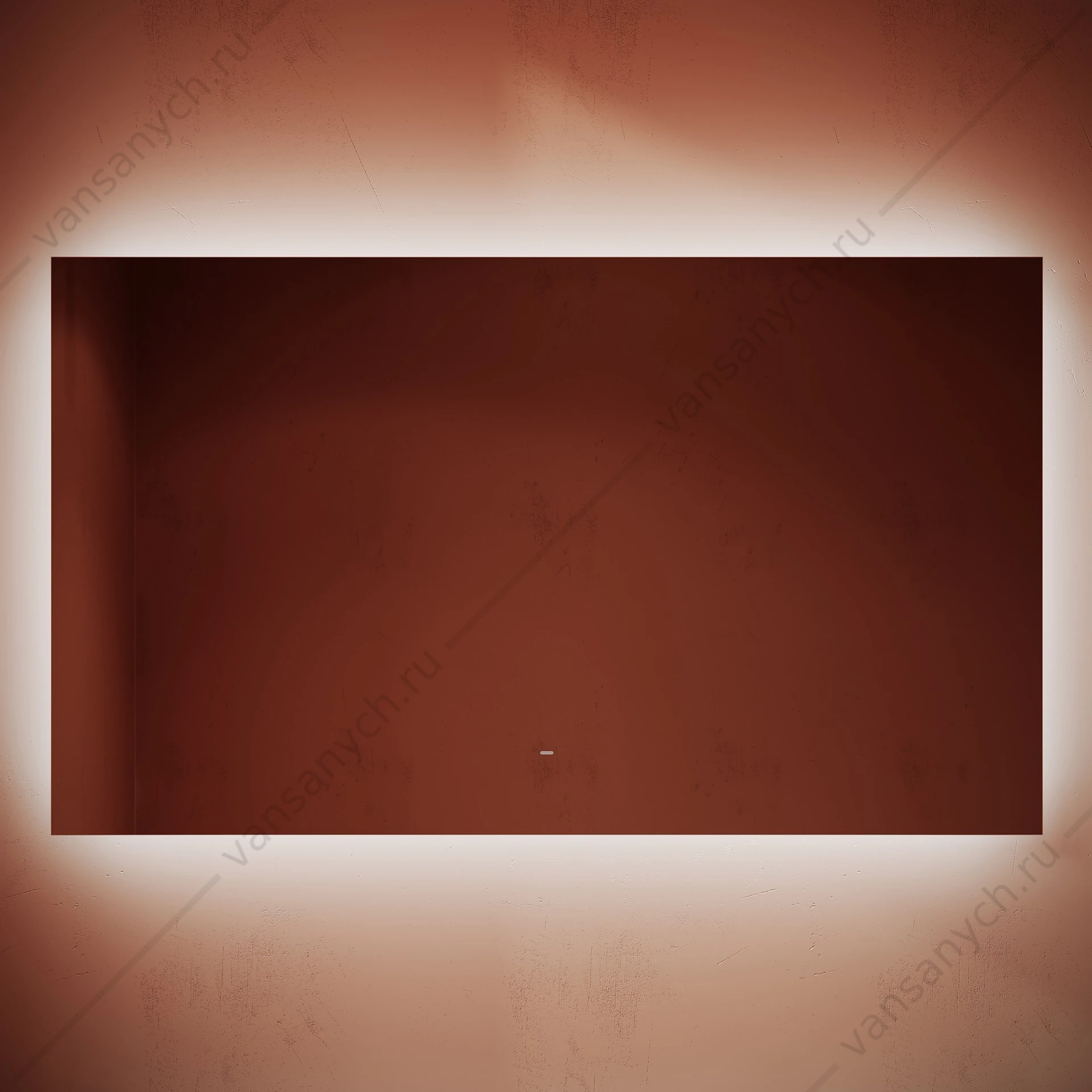 Зеркало 120 SANCOS SQUARE 120х70 с подсветкой, сенсор, SQ1200