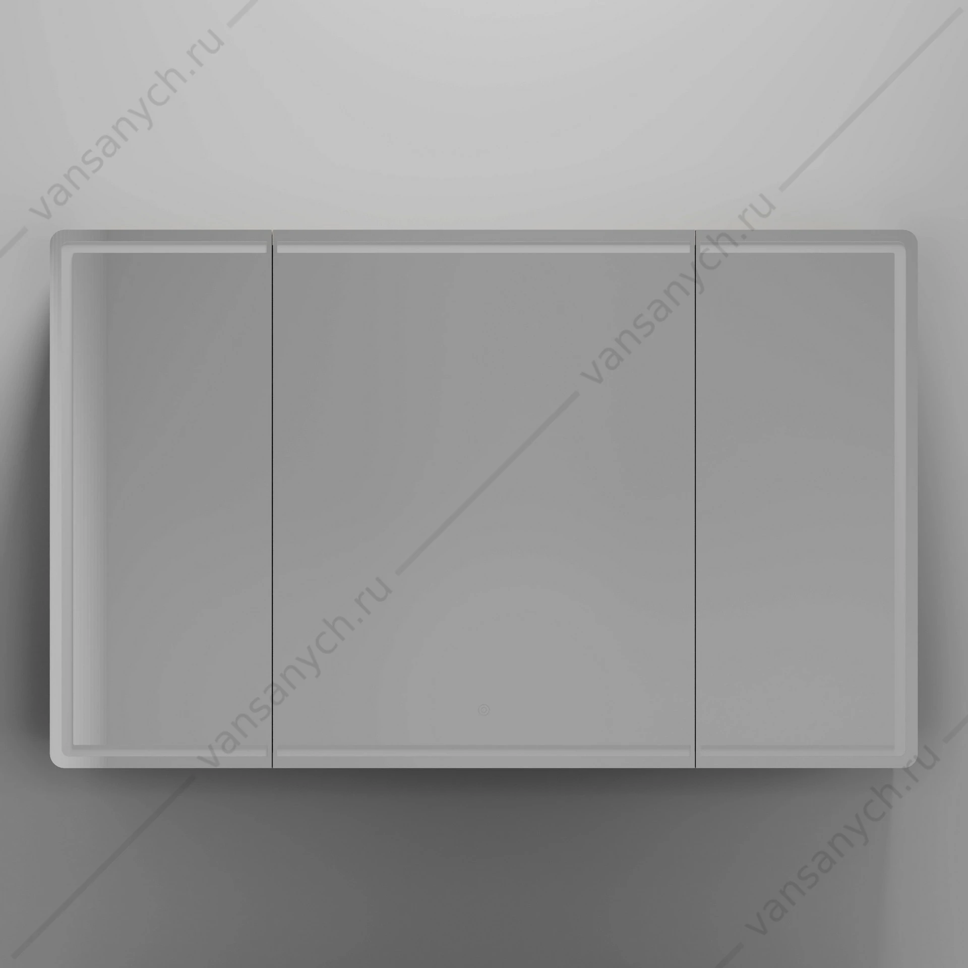 Зеркальный шкаф 119 SANCOS Mirror 119х74 Дуб галифакс натуральный L, R, с подсветкой, сенсор, MI120EG