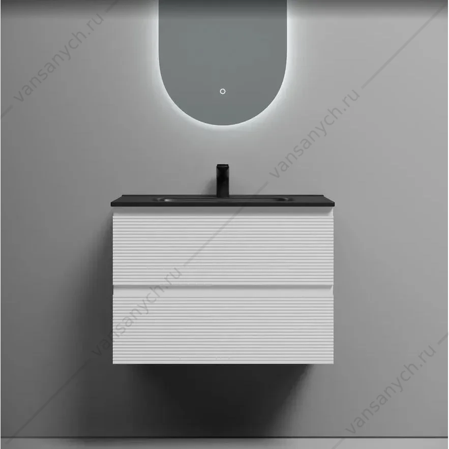 Тумба под раковину 70 подвесная SANCOS FOLK 69х50 Bianco FL70W