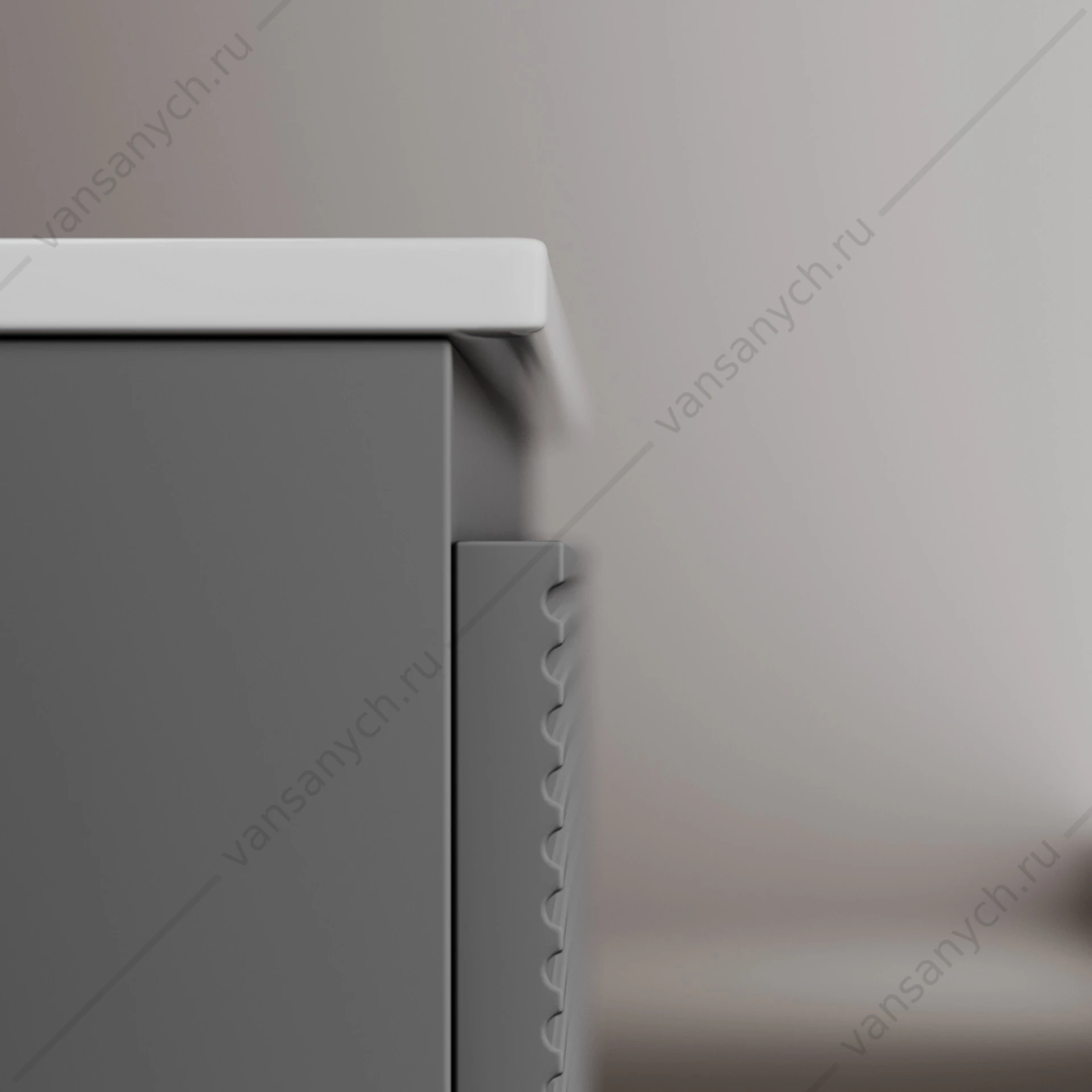 Тумба под раковину 100 подвесная SANCOS FOLK 99,5х50 Grey soft FL100RGS