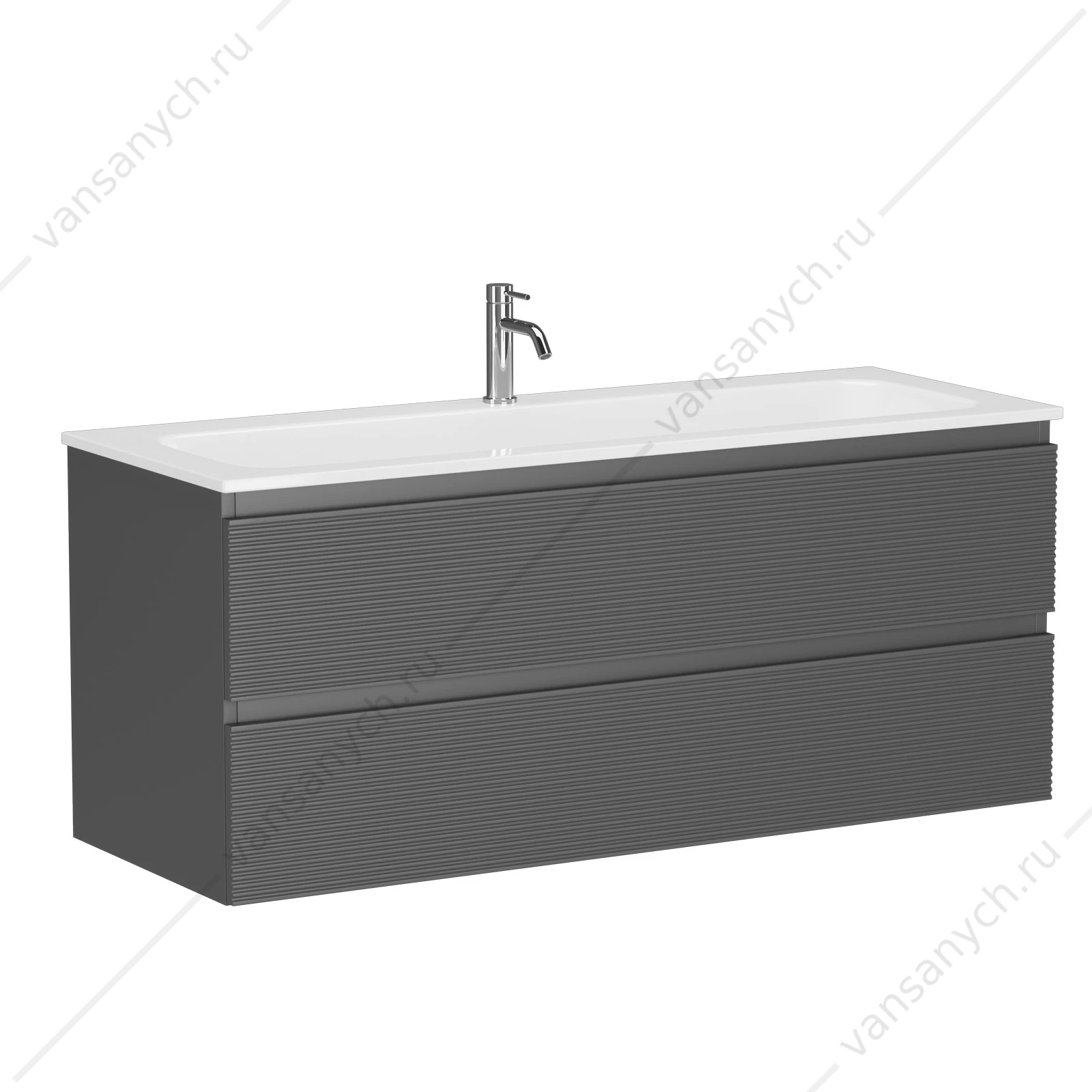 Тумба под раковину 120 подвесная SANCOS FOLK 119,5х50 Grey soft FL120GS
