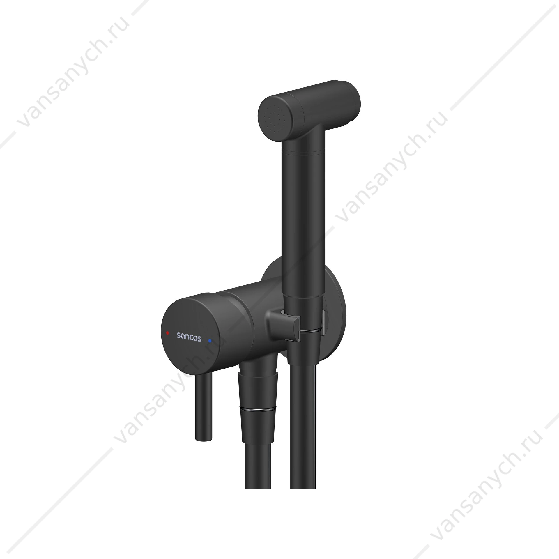Гигиенический душ со смесителем Sancos Atom SC2001MB черный