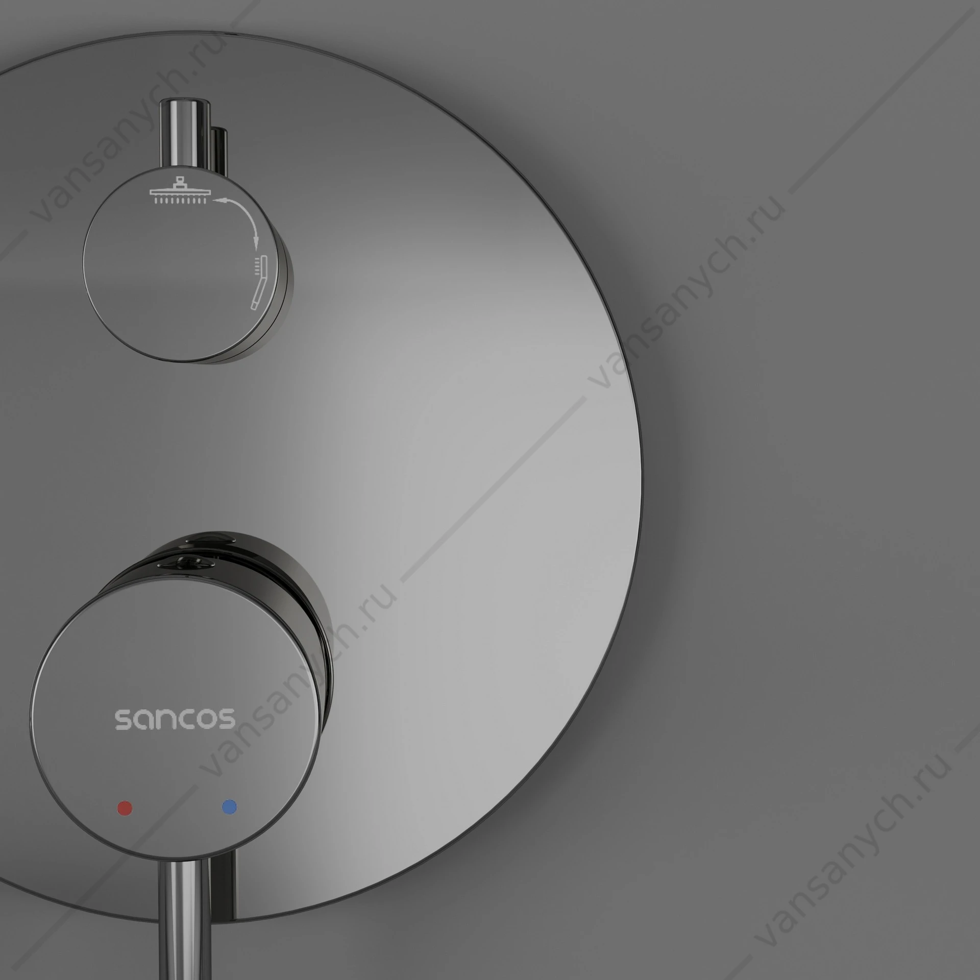 Душевая система Sancos Select SC3003CH встраиваемая в стену хром