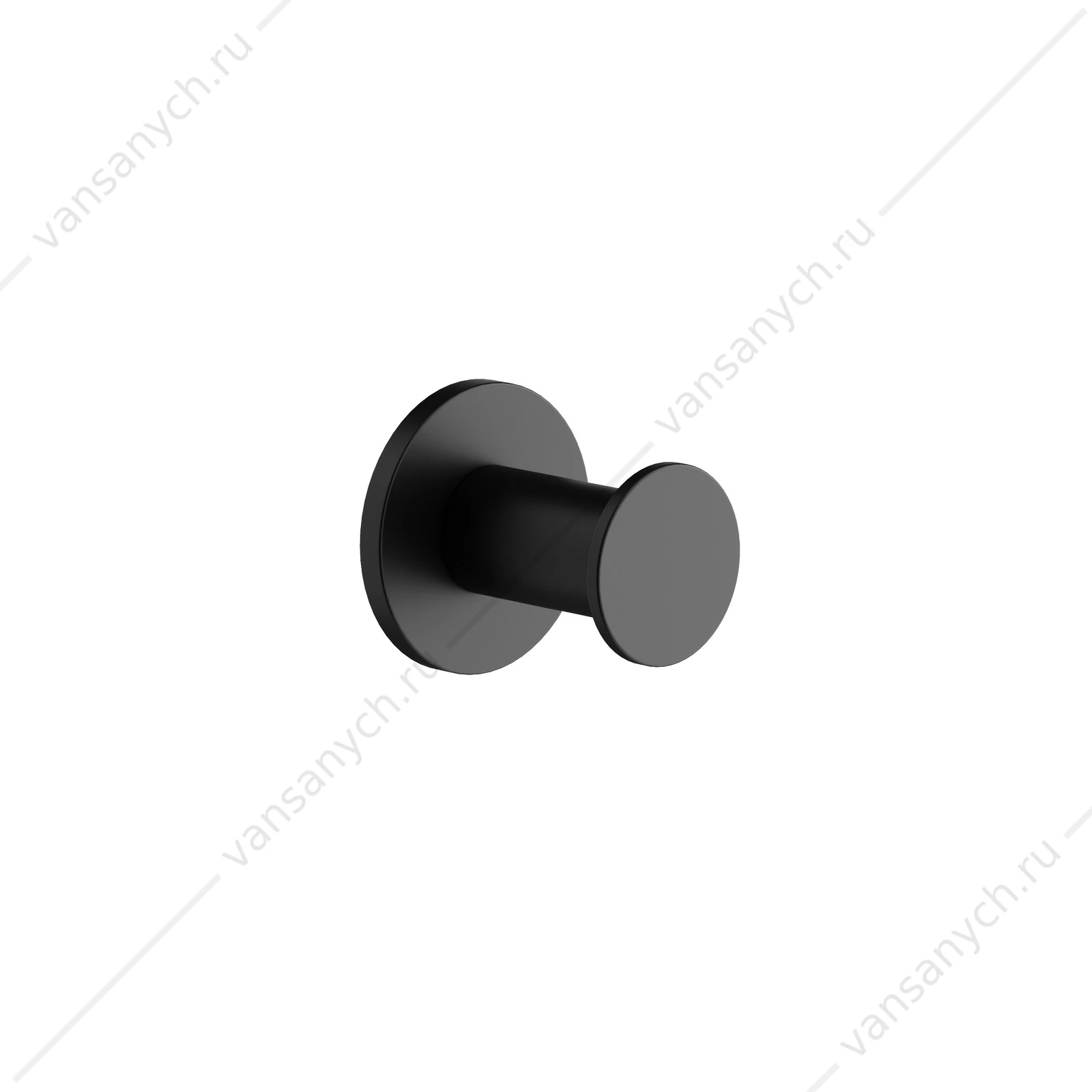 Крючок Sancos Base SC9025MB, черный, настенный