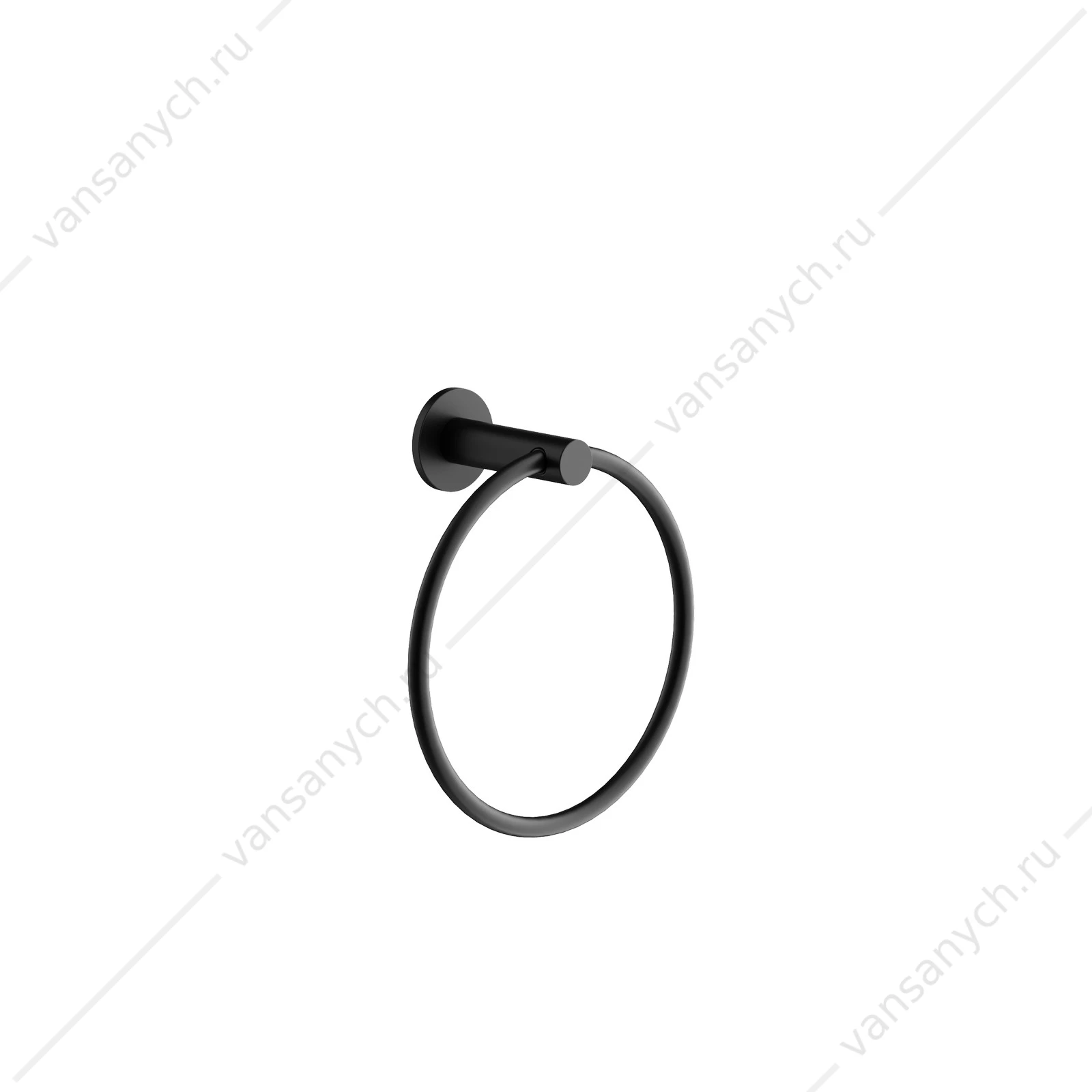 Полотенцедержатель Sancos Base SC9029MB, черный, настенный