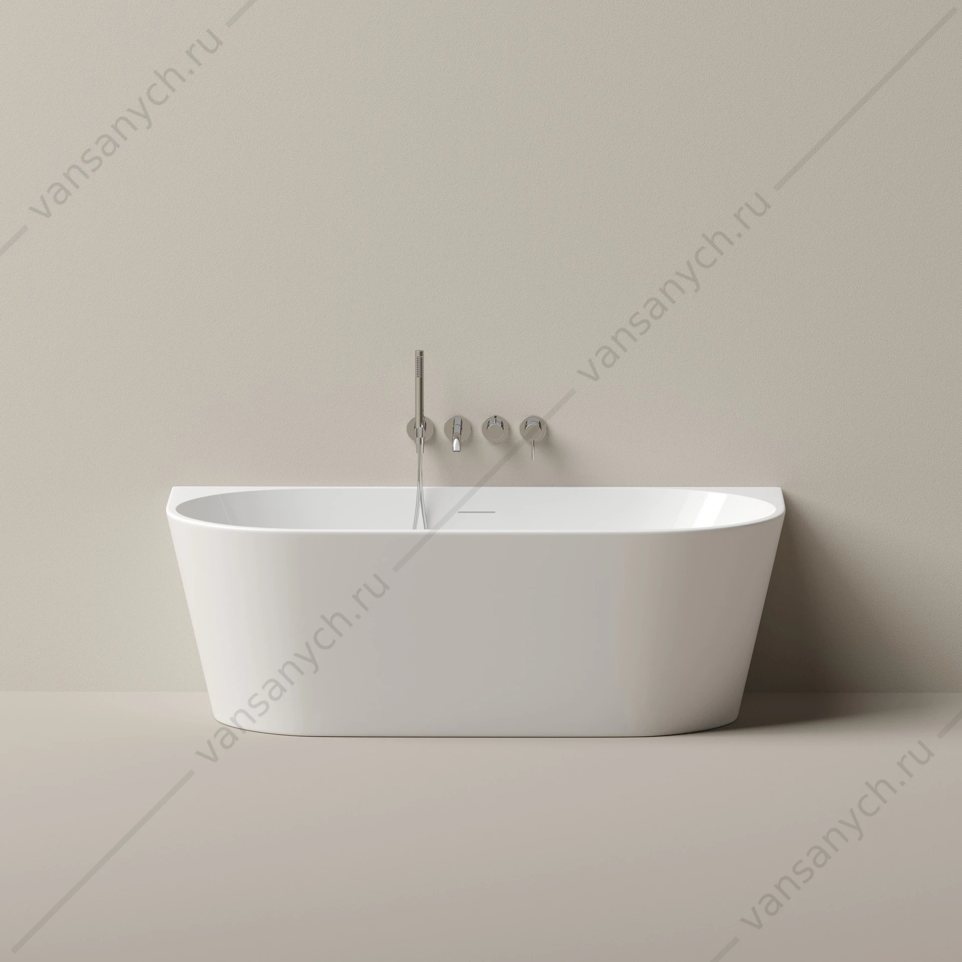 Ванна 170x80 Sancos Labo FB22 пристенная асимметричная