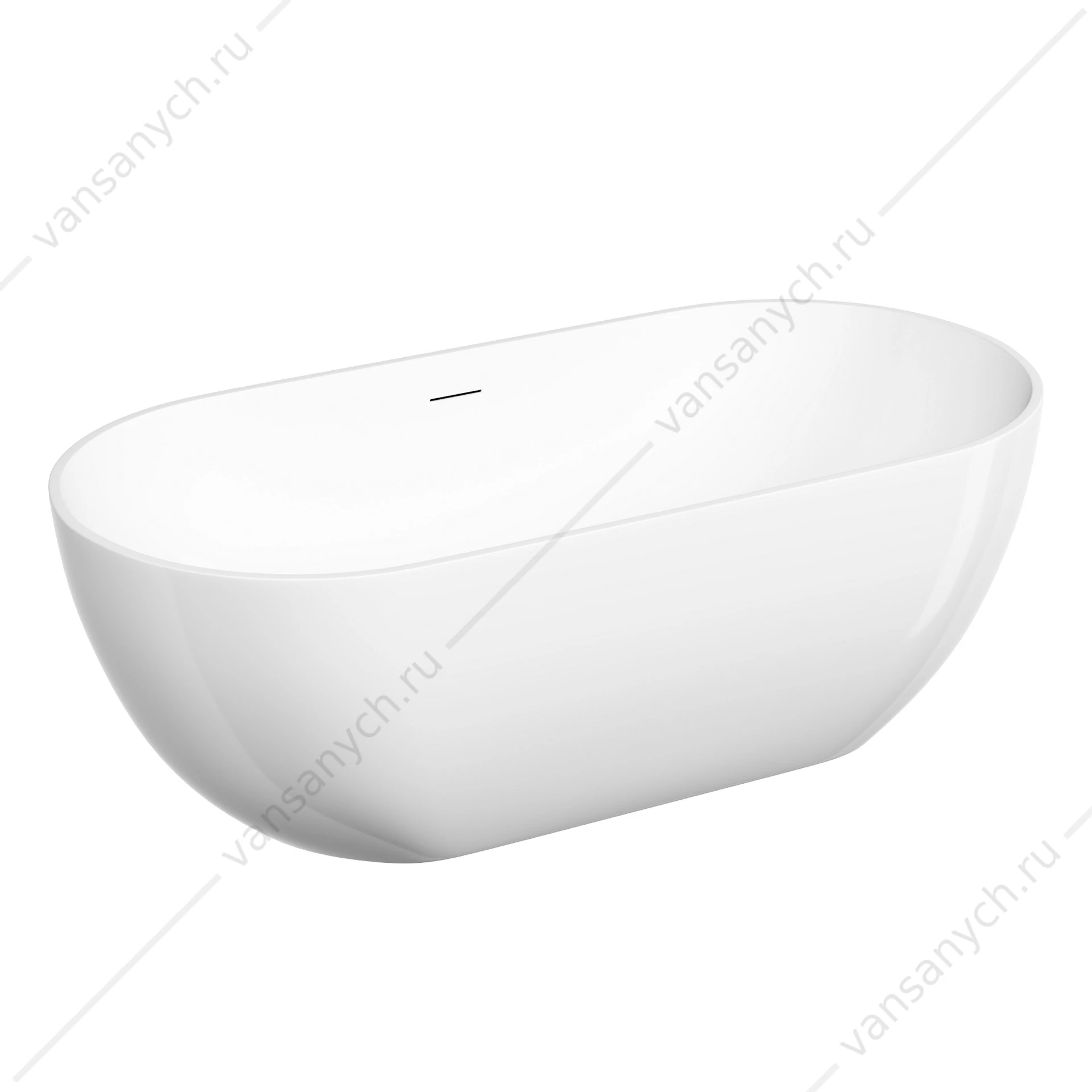 Ванна 170x80 Sancos Leaf FB20 отдельностоящая овальная