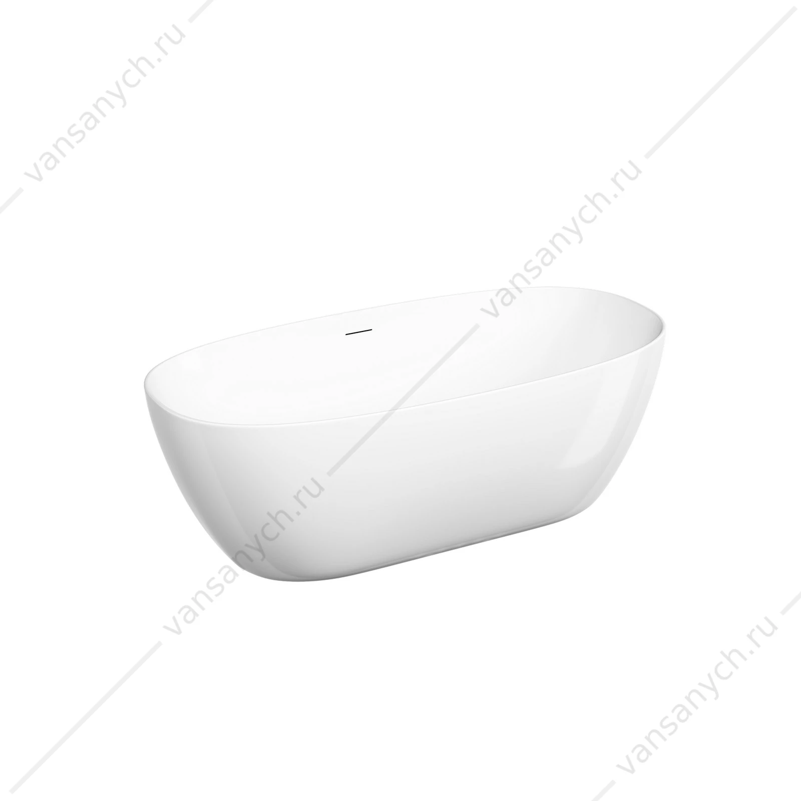 Ванна 170x80 Sancos Oval FB21 отдельностоящая овальная