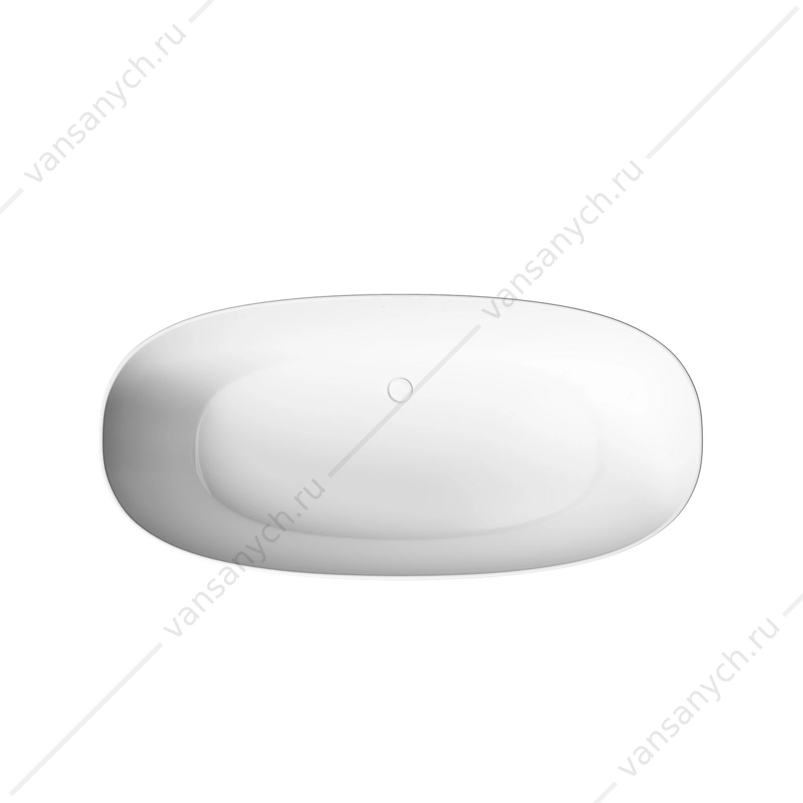 Ванна 170x80 Sancos Oval FB21 отдельностоящая овальная