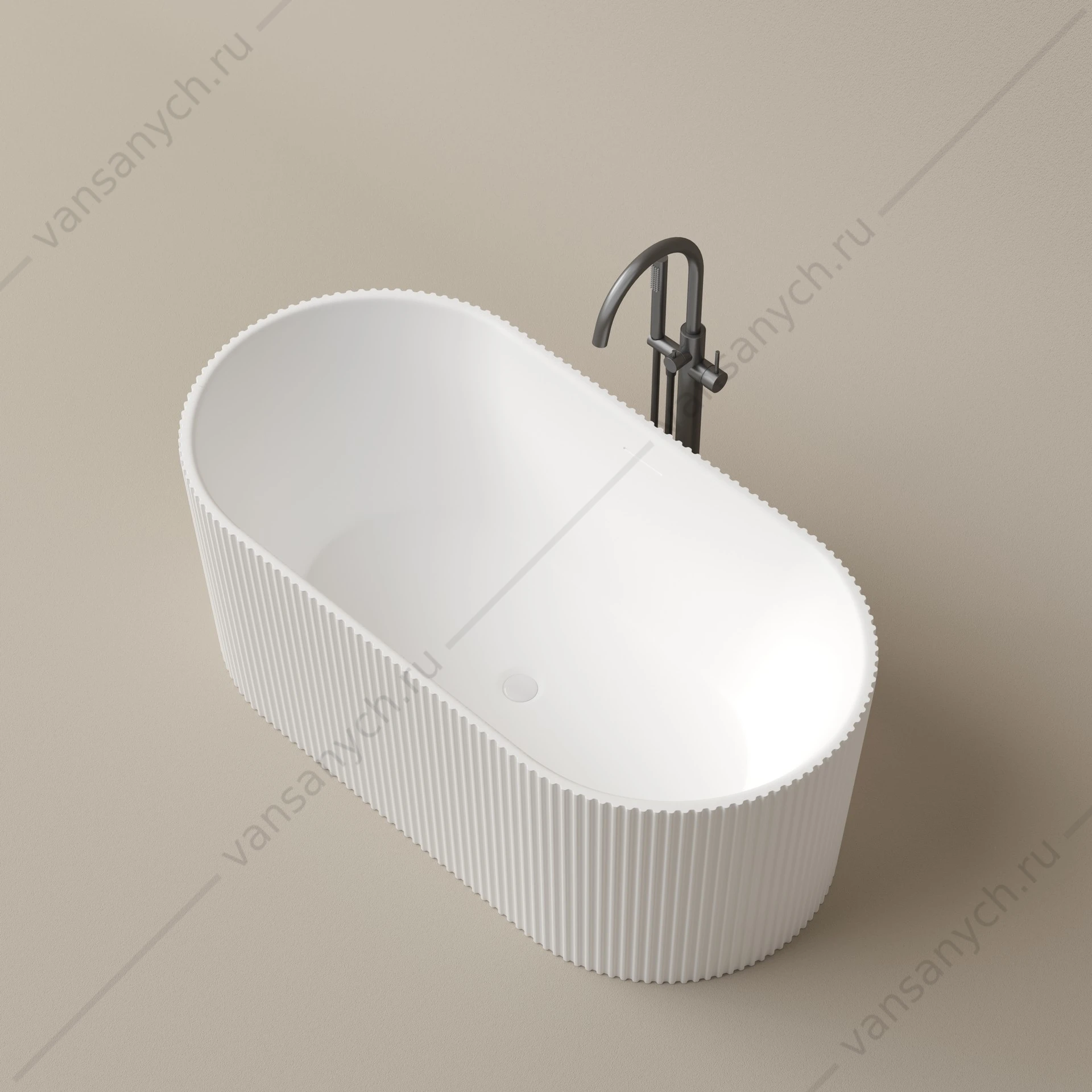 Ванна 170x80 Sancos Vivia FB24 отдельностоящая овальная