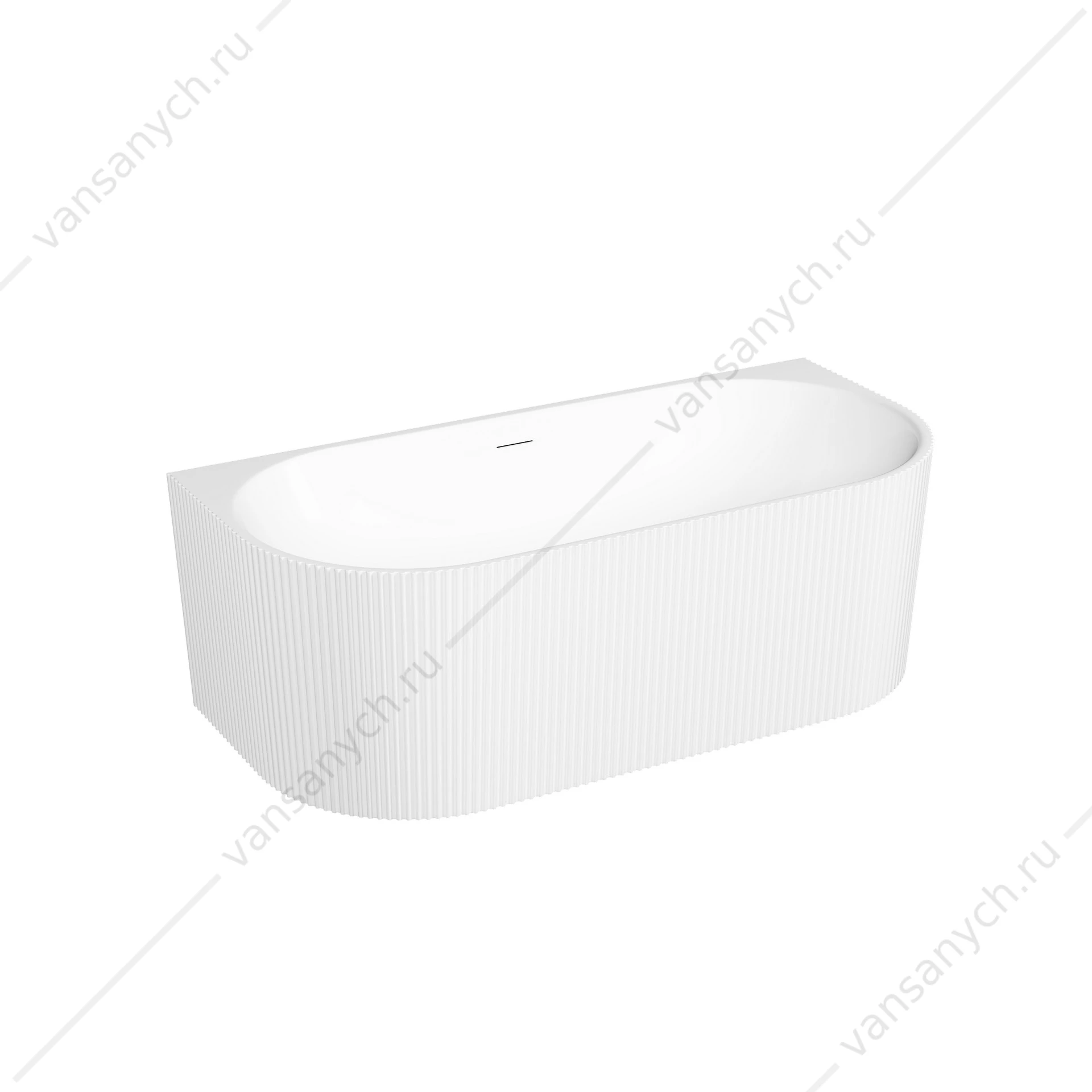 Ванна 170x80 Sancos Vivia FB25 пристенная асимметричная