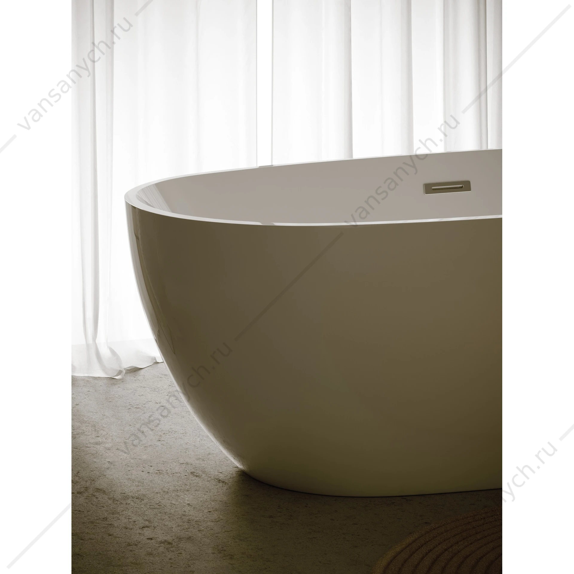 Ванна 170х80 акриловая Sancos Flo FB02 отдельностоящая овальная
