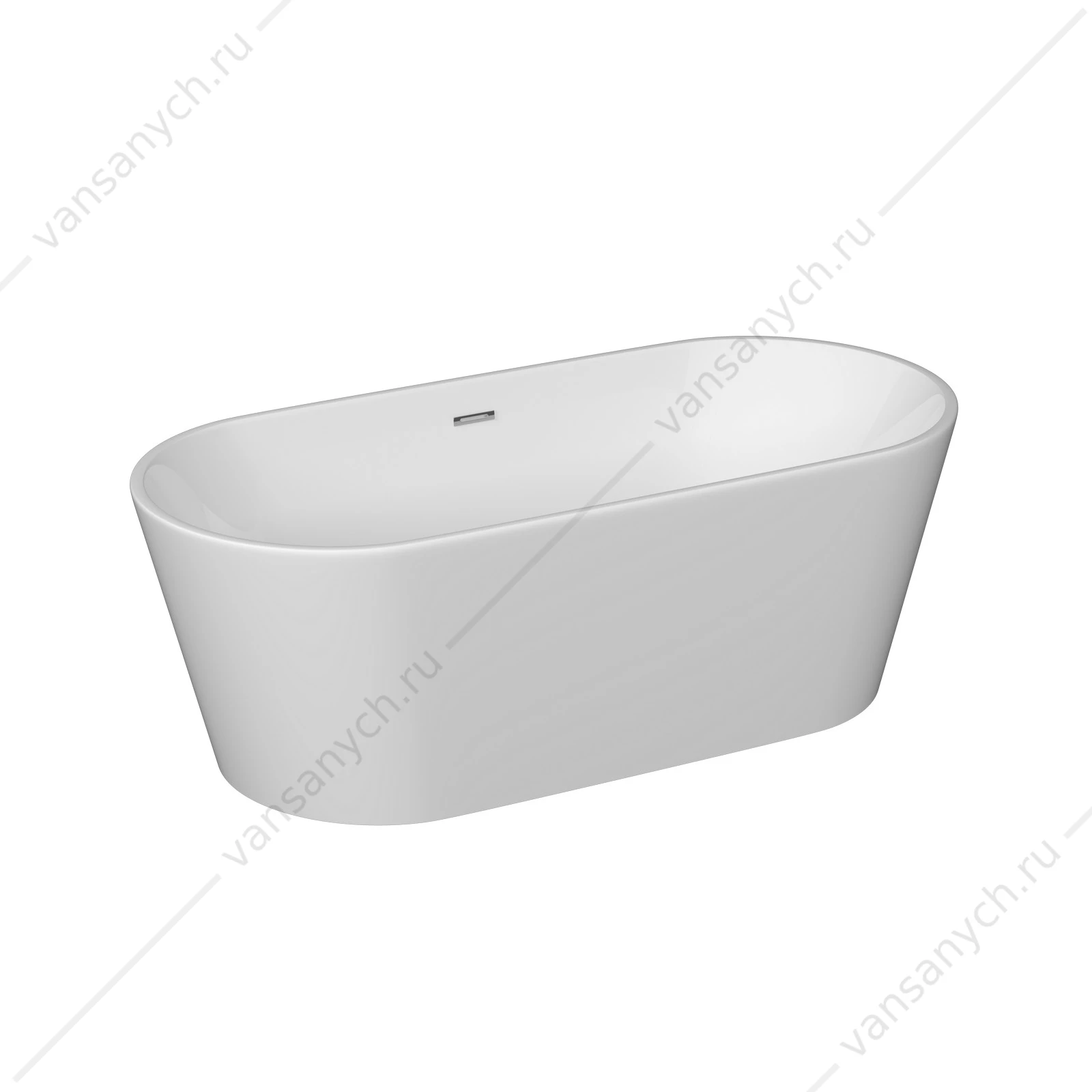 Ванна 170х80 акриловая Sancos Mimi FB01 отдельностоящая овальная