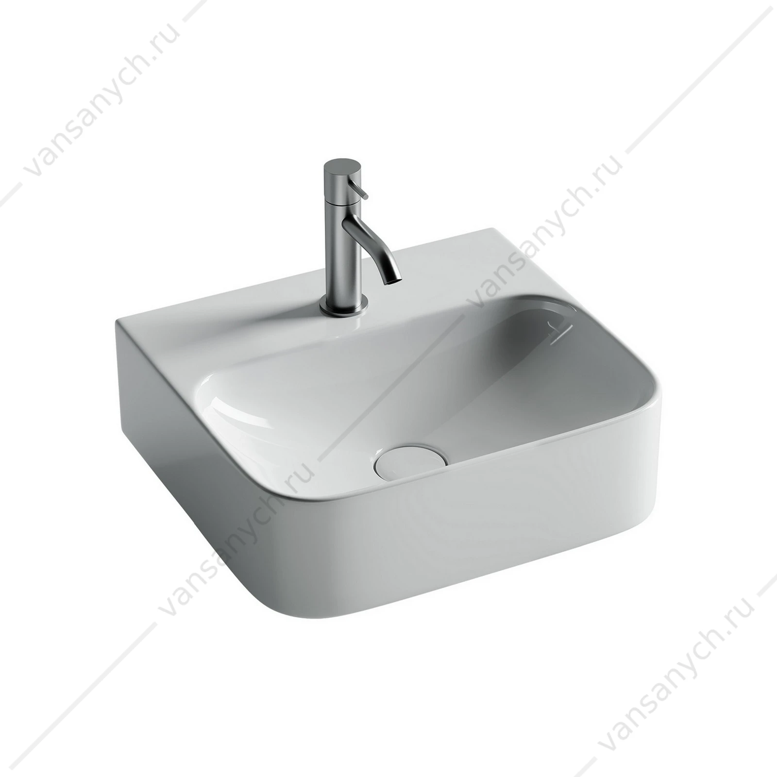 Раковина 43см Ceramica Nova AURA CN2005 подвесная белый