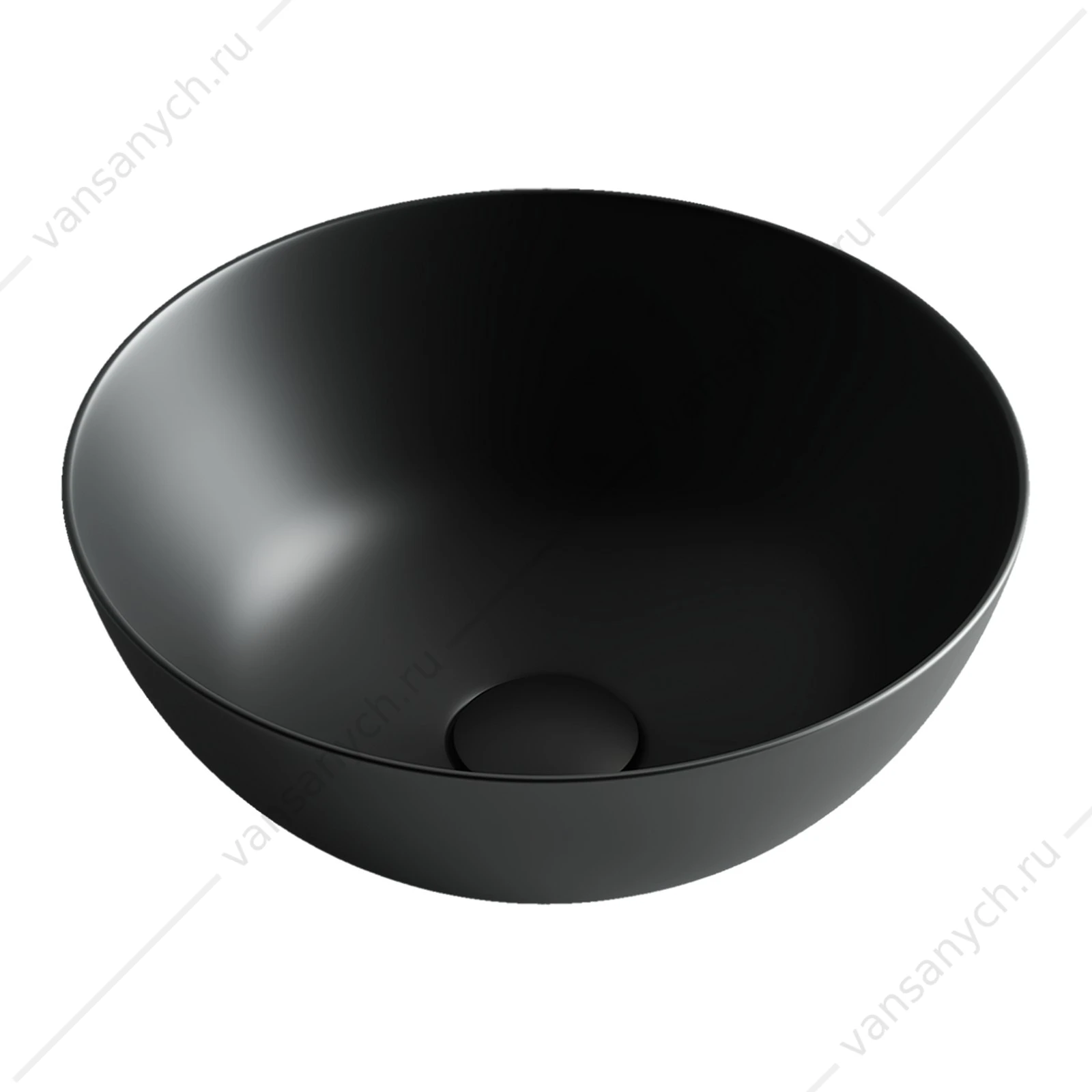 Раковина 36см Ceramica Nova ELEMENT CN6004 накладная черный матовый