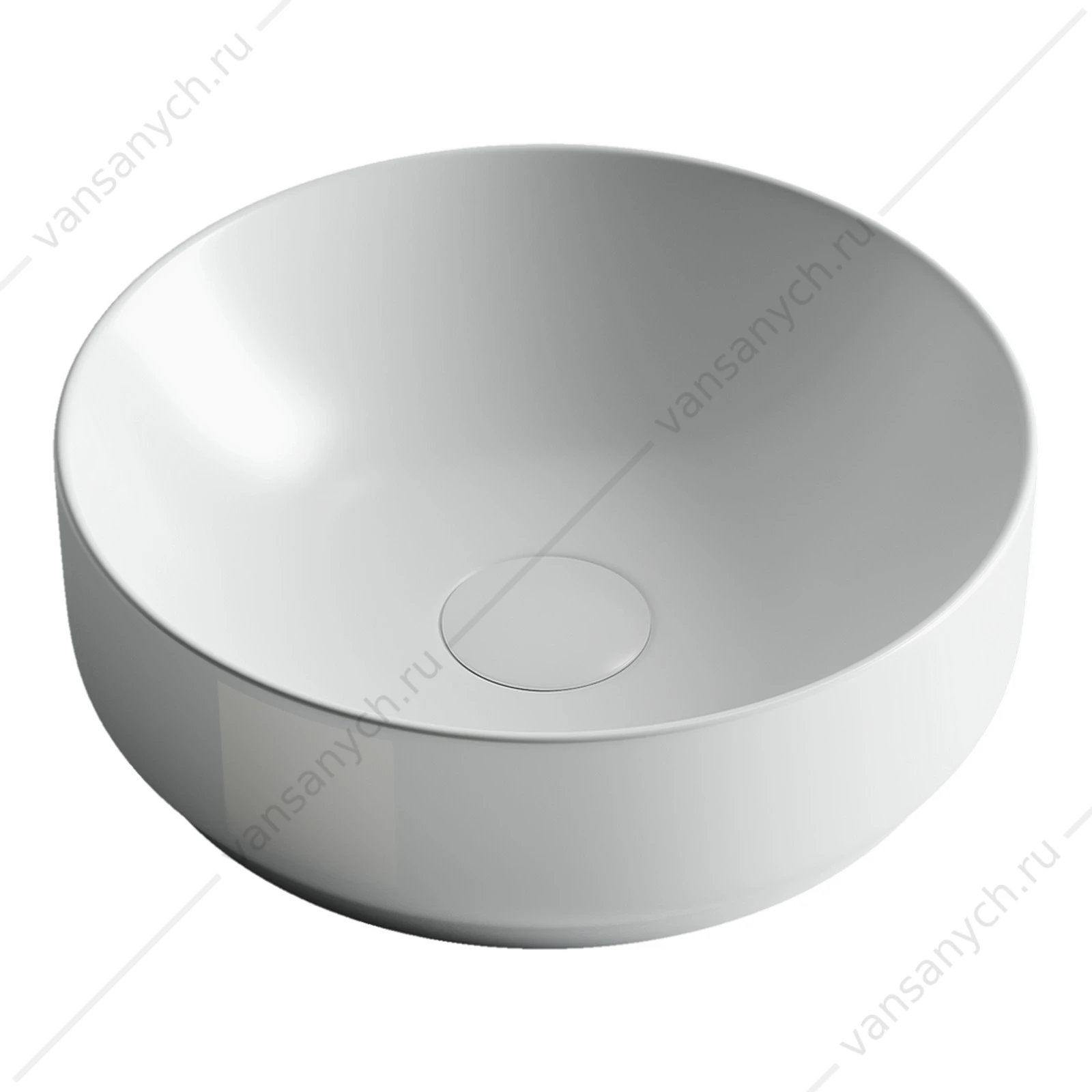 Раковина 36см Ceramica Nova ELEMENT CN6006 накладная белый матовый