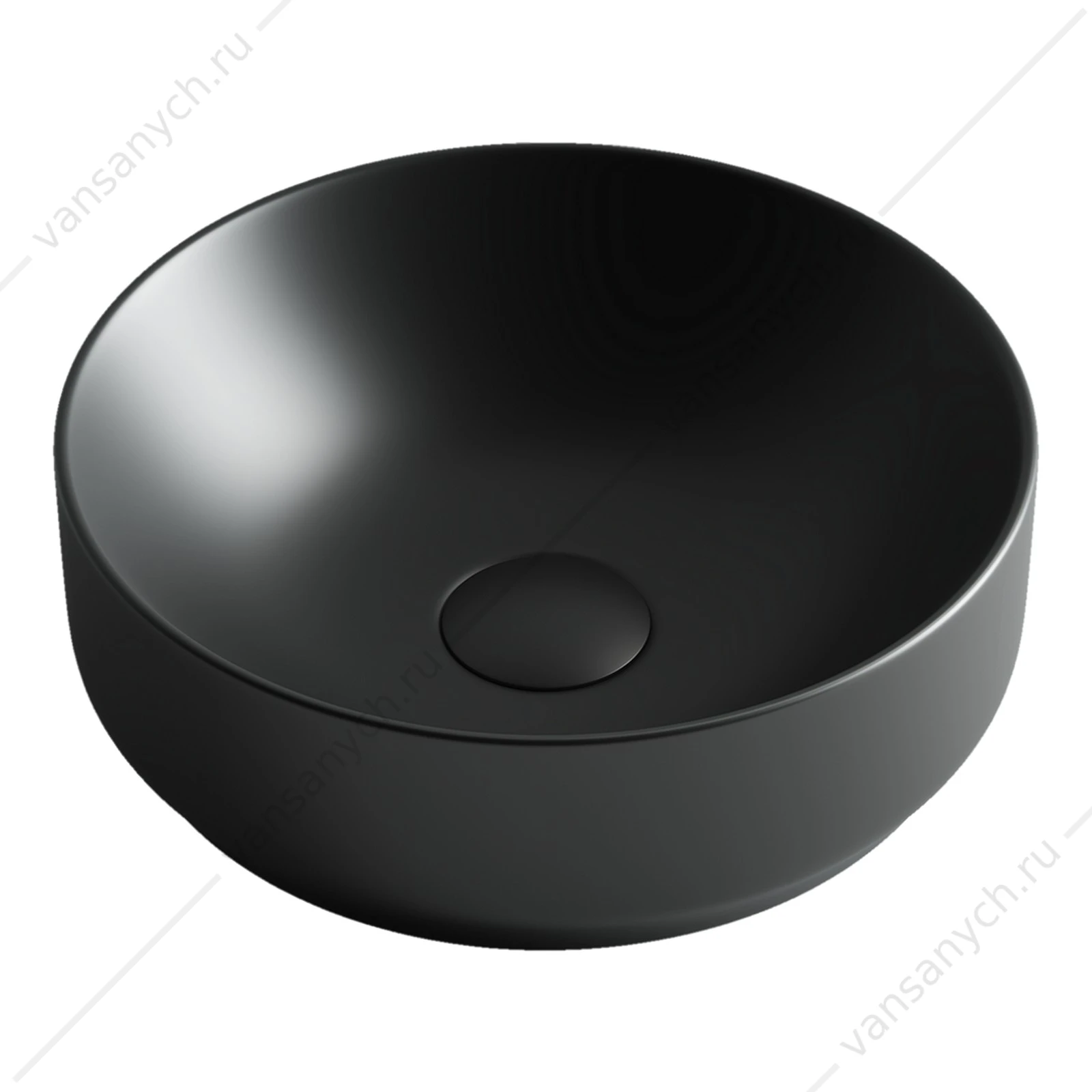 Раковина 36см Ceramica Nova ELEMENT CN6007 накладная черный матовый