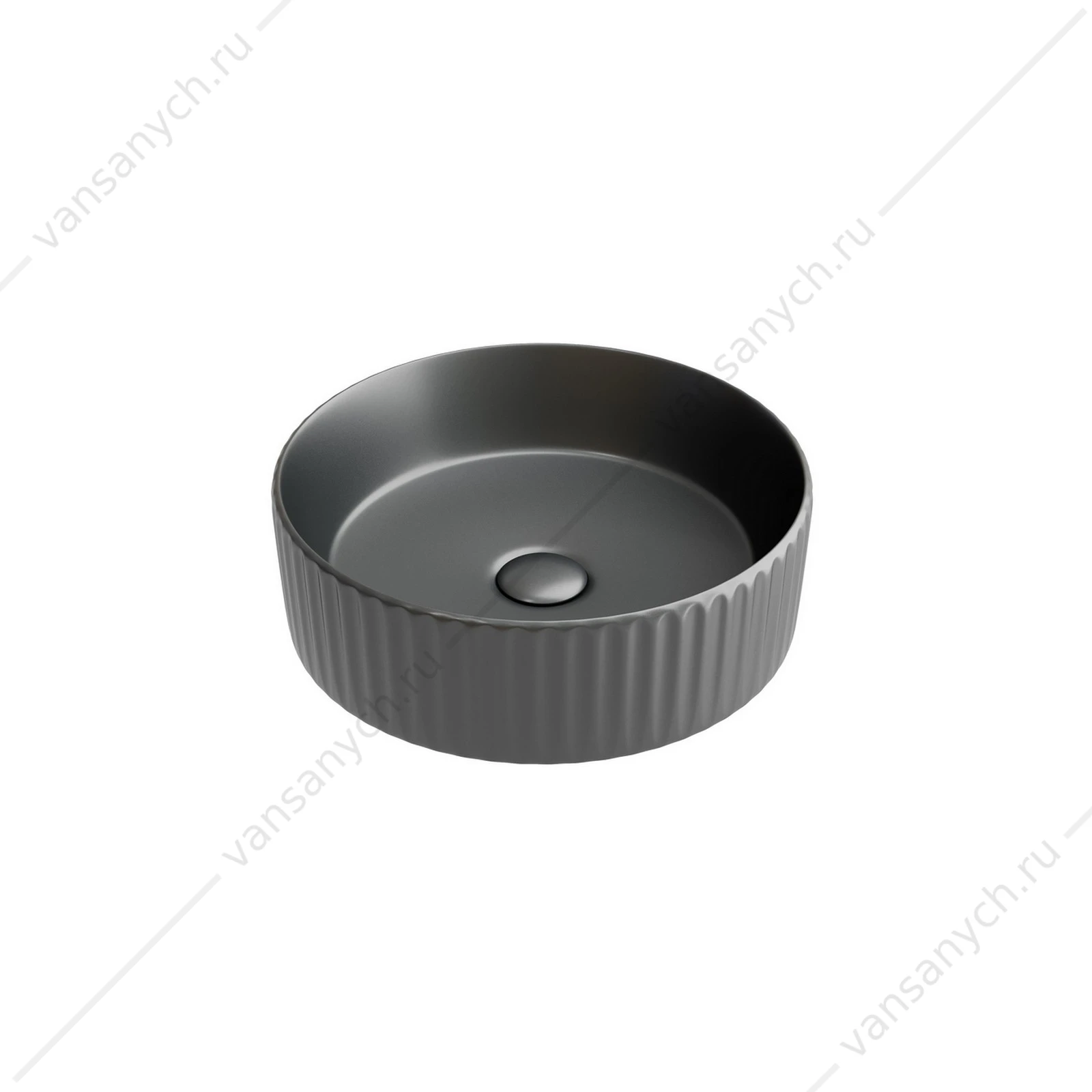 Раковина 36см Ceramica Nova ELEMENT CN6057MDH накладная темный антрацит матовый