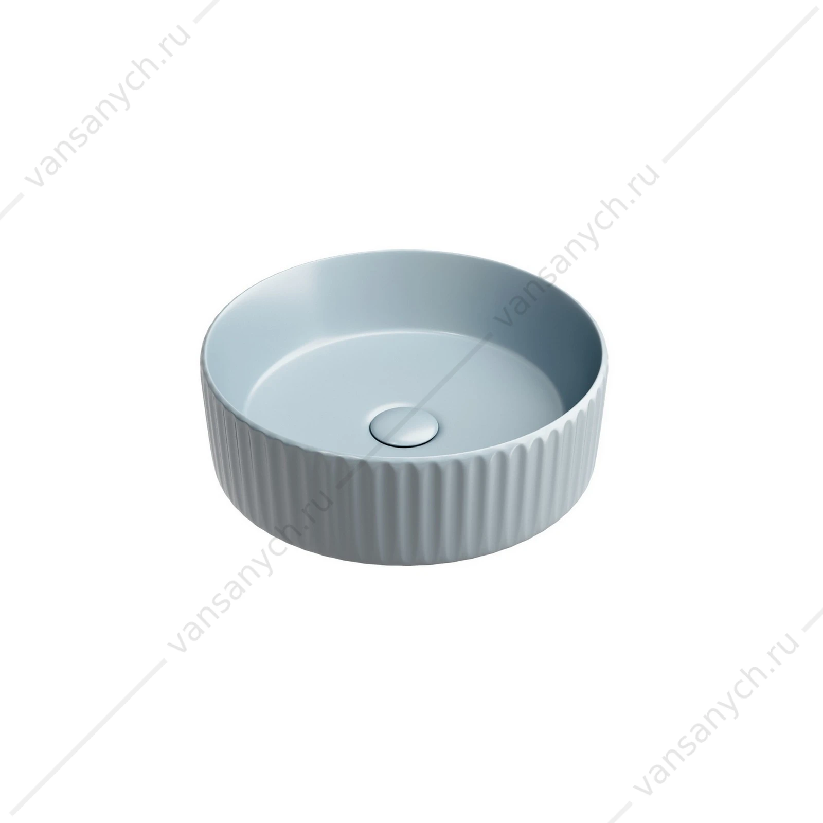 Раковина 36см Ceramica Nova ELEMENT CN6057MHL накладная серо-голубой матовый