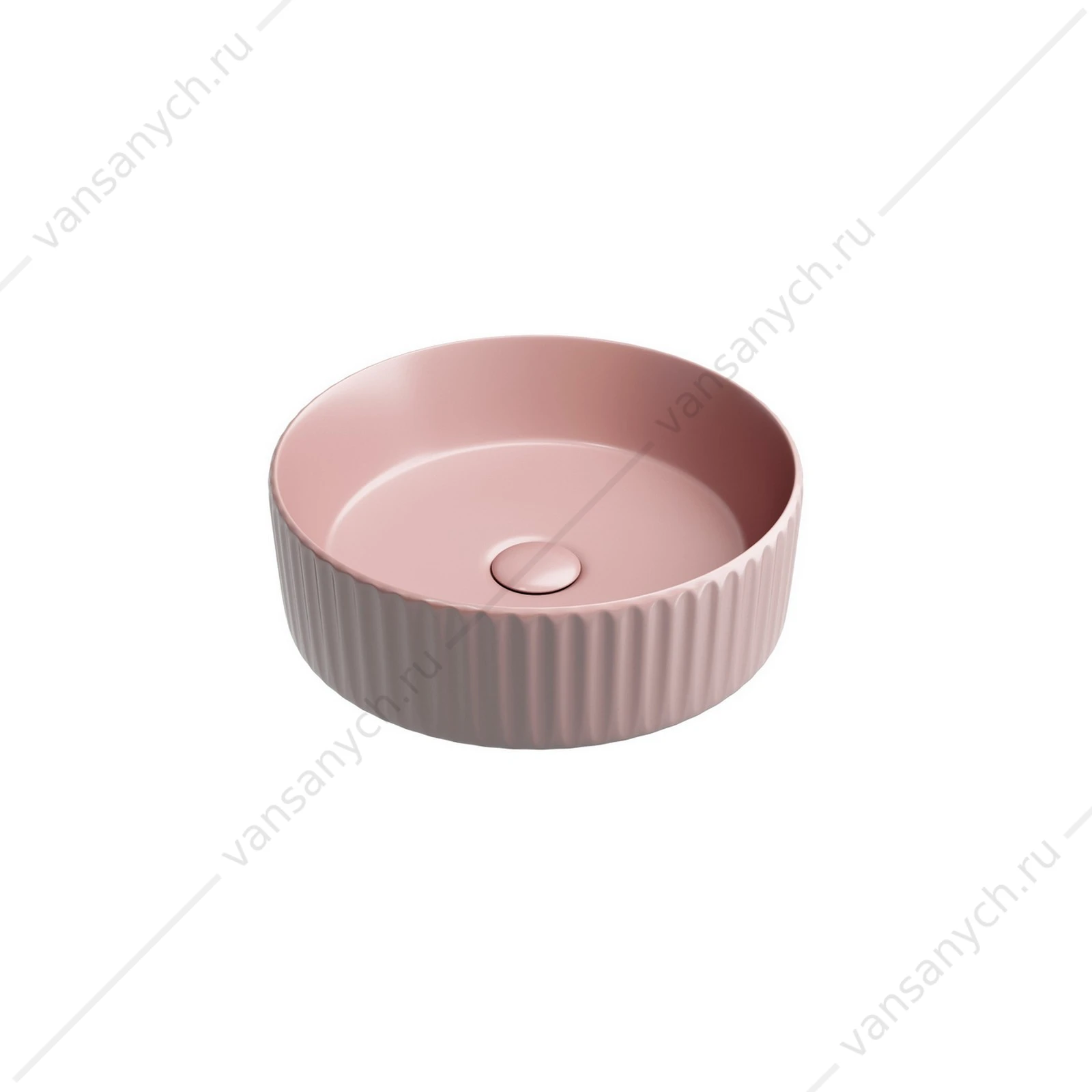 Раковина 36см Ceramica Nova ELEMENT CN6057MP накладная розовый матовый